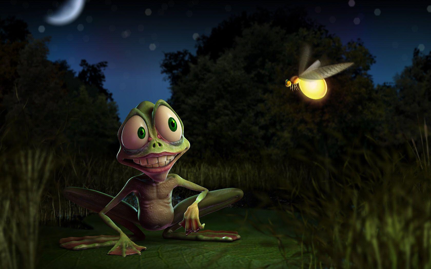 Frog Animated Animal 3D HD Wallpaper Wallpaper. MoshLab