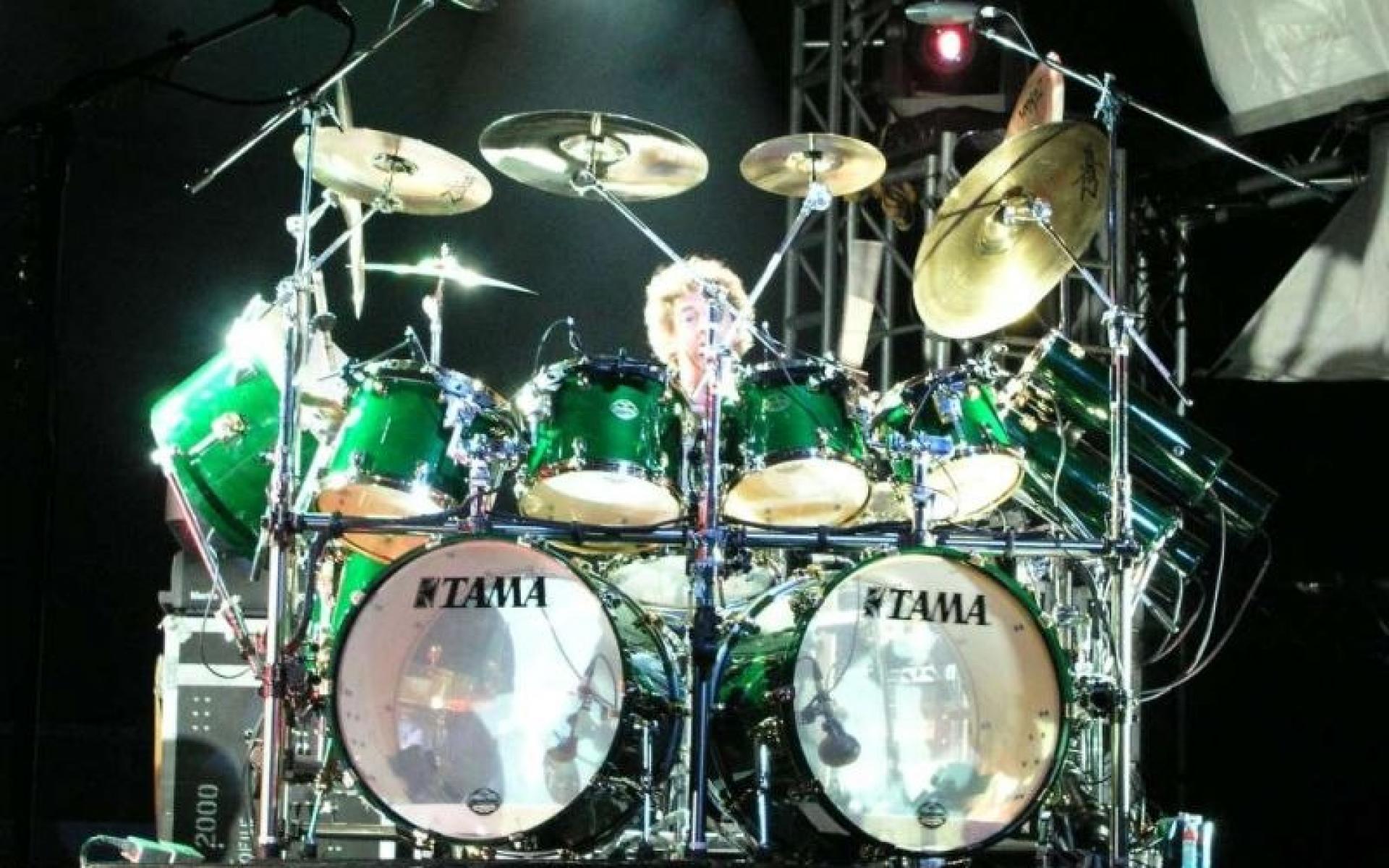Cool Green Drums Wallpaper
