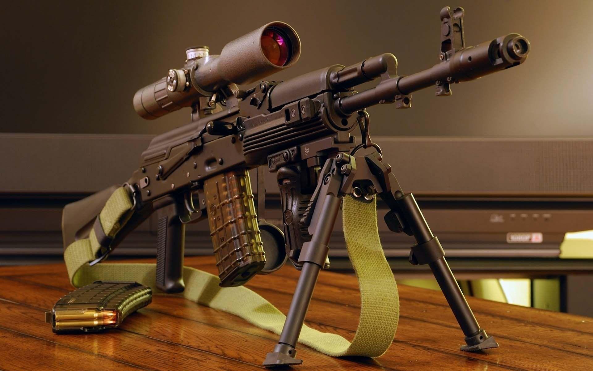Sniper Gun Front View. HD Guns Wallpaper for Mobile and Desktop