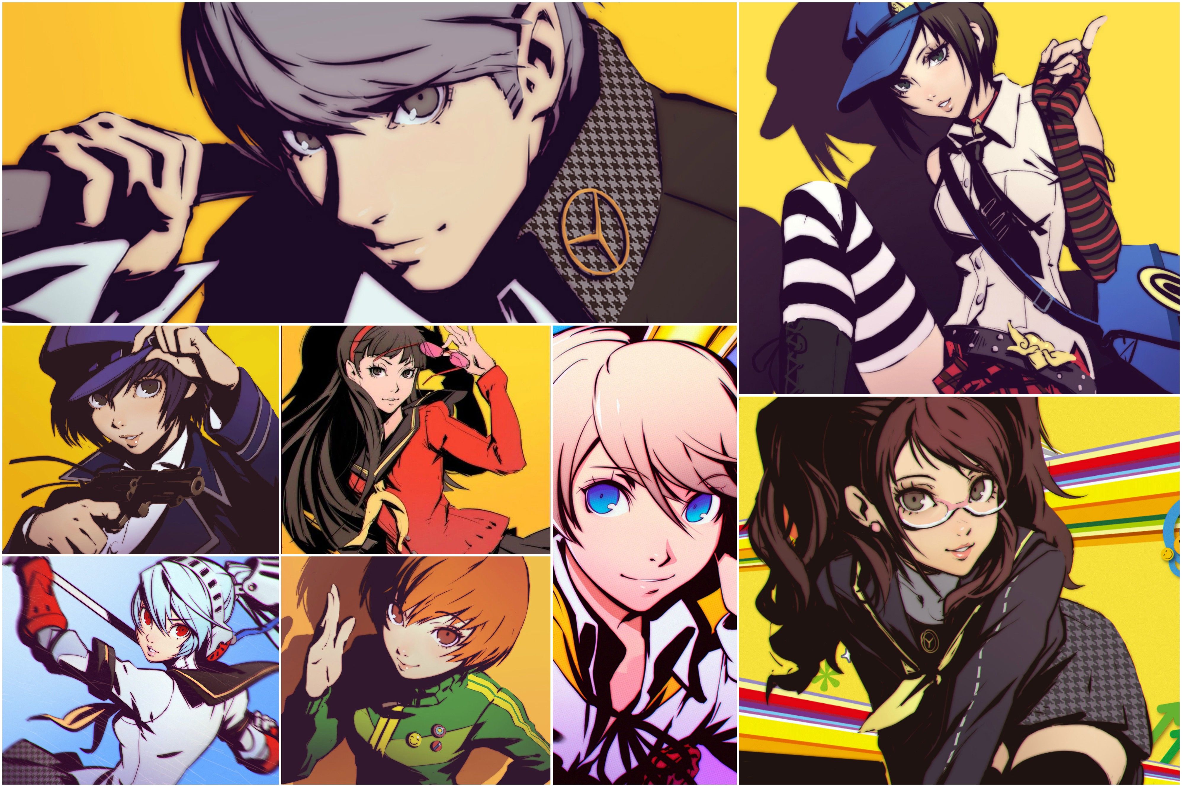Persona 4 Collage by:AnnieLeeXD 4k Ultra HD Wallpaper. Background