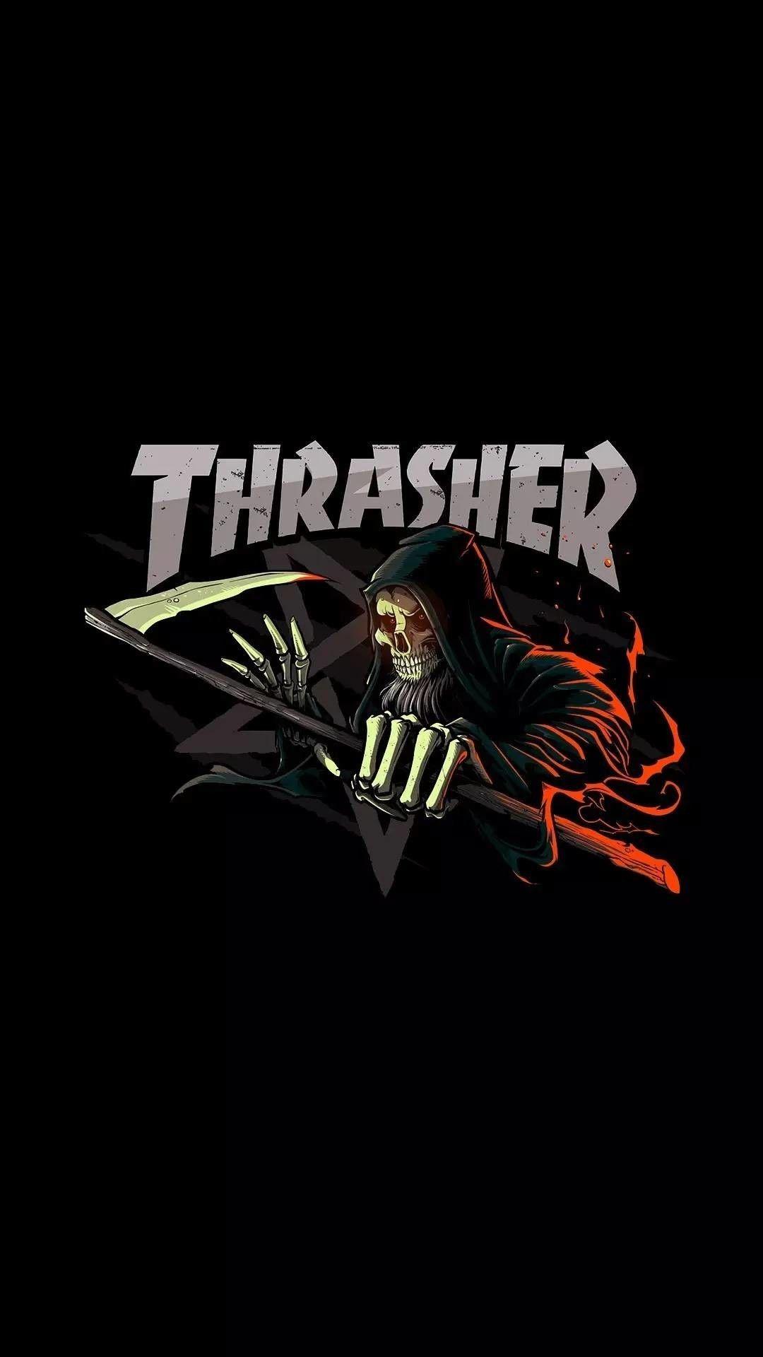 Thrasher Flame Logo Wallpaperêt à taux zéro