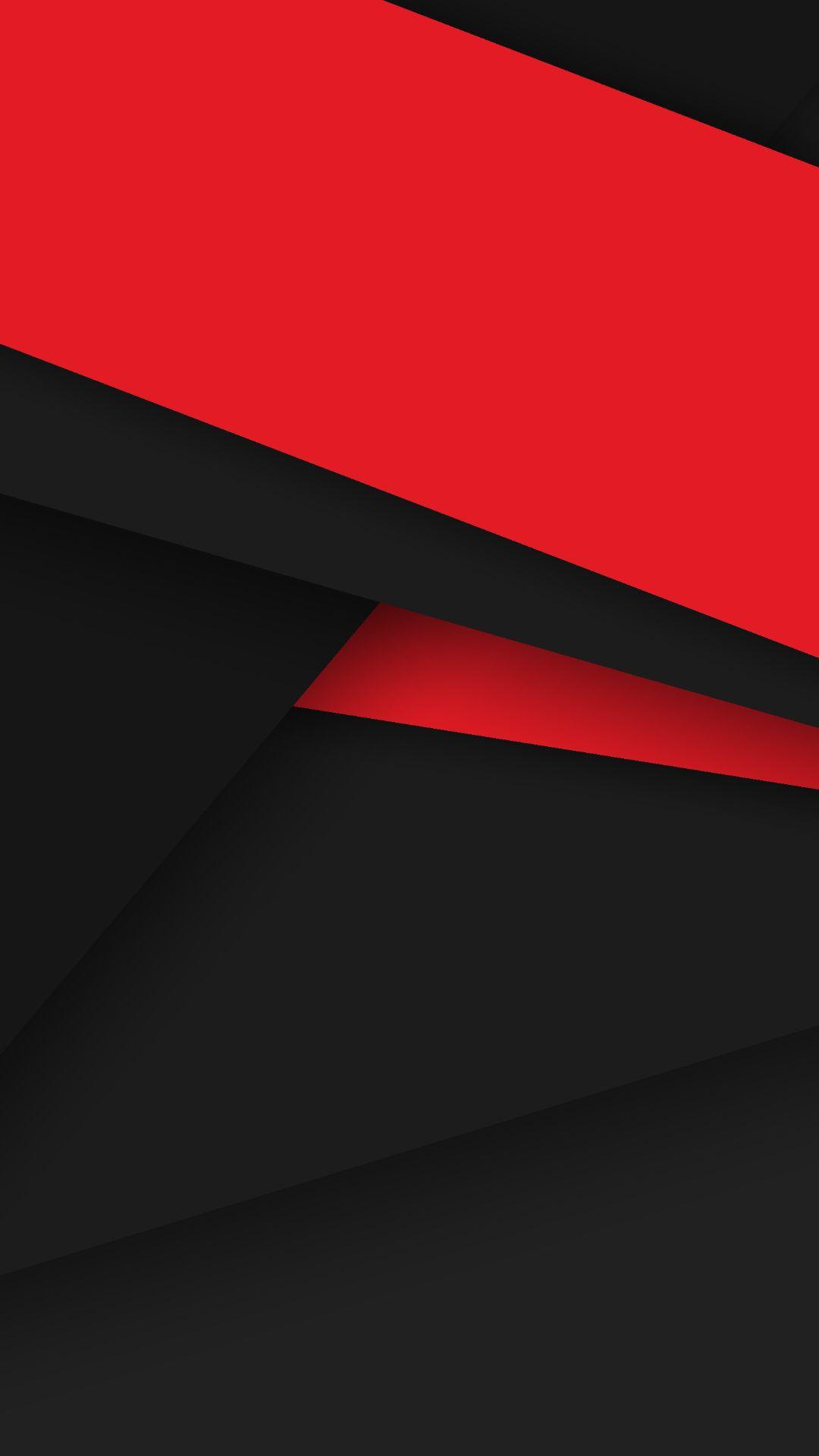 Red And Black Material Design Mobile HD Wallpaper