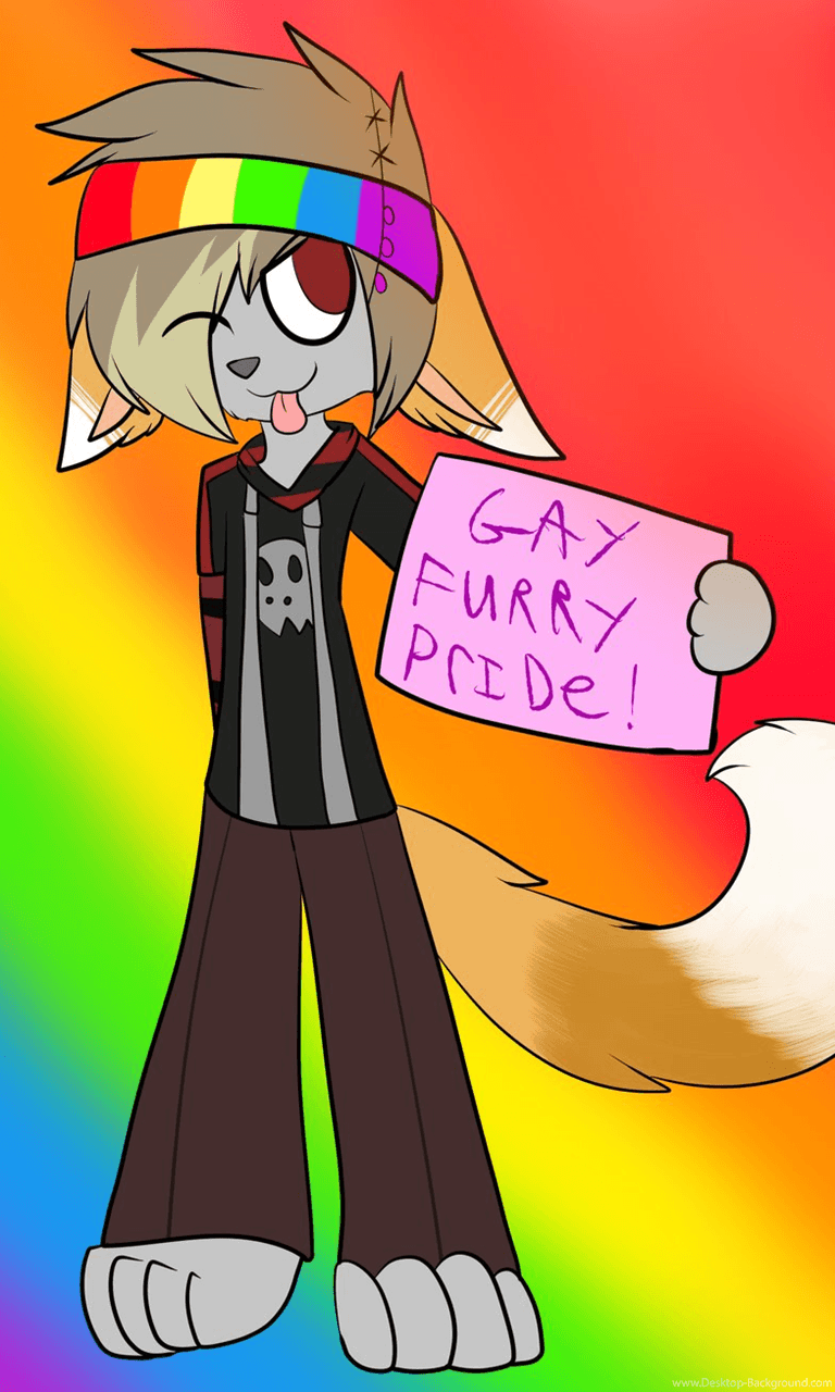 Gay Furry Pride By ELDRITCH L0VE Desktop Background