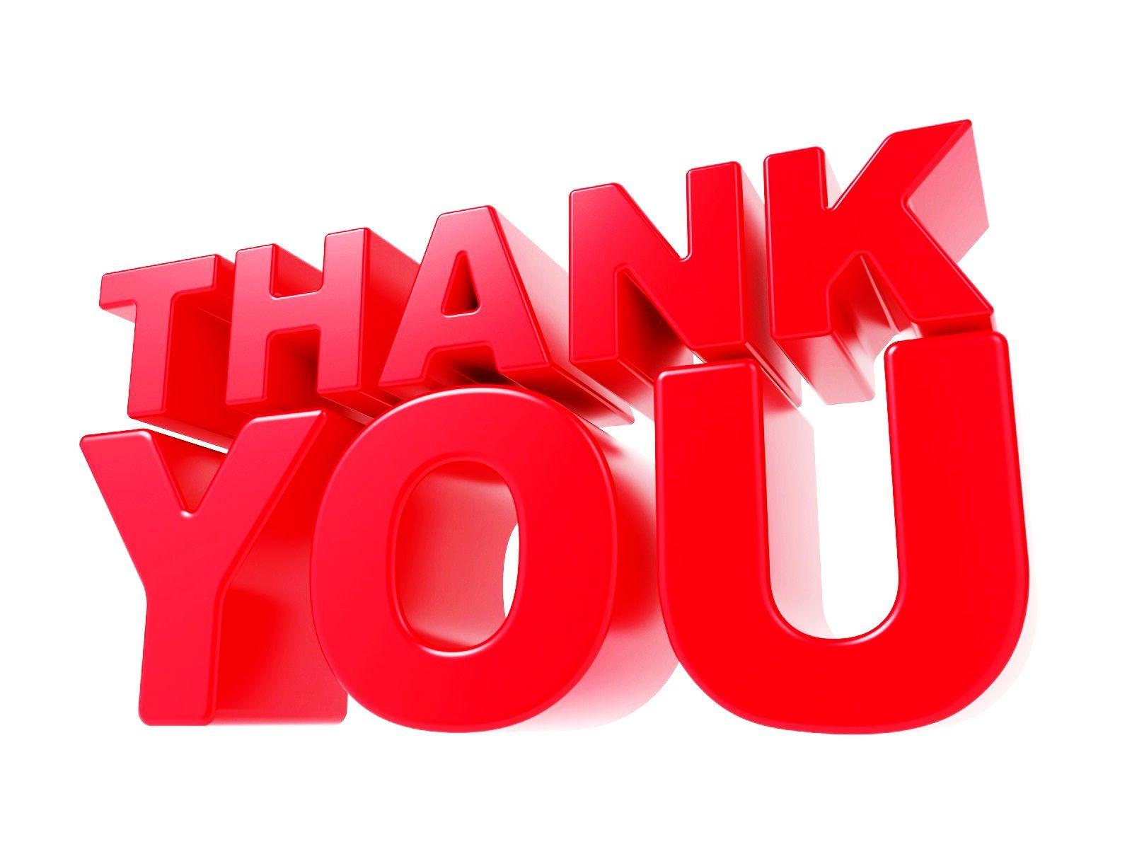 Thank you largest red fonts written wallpaper HD wallpaperNew