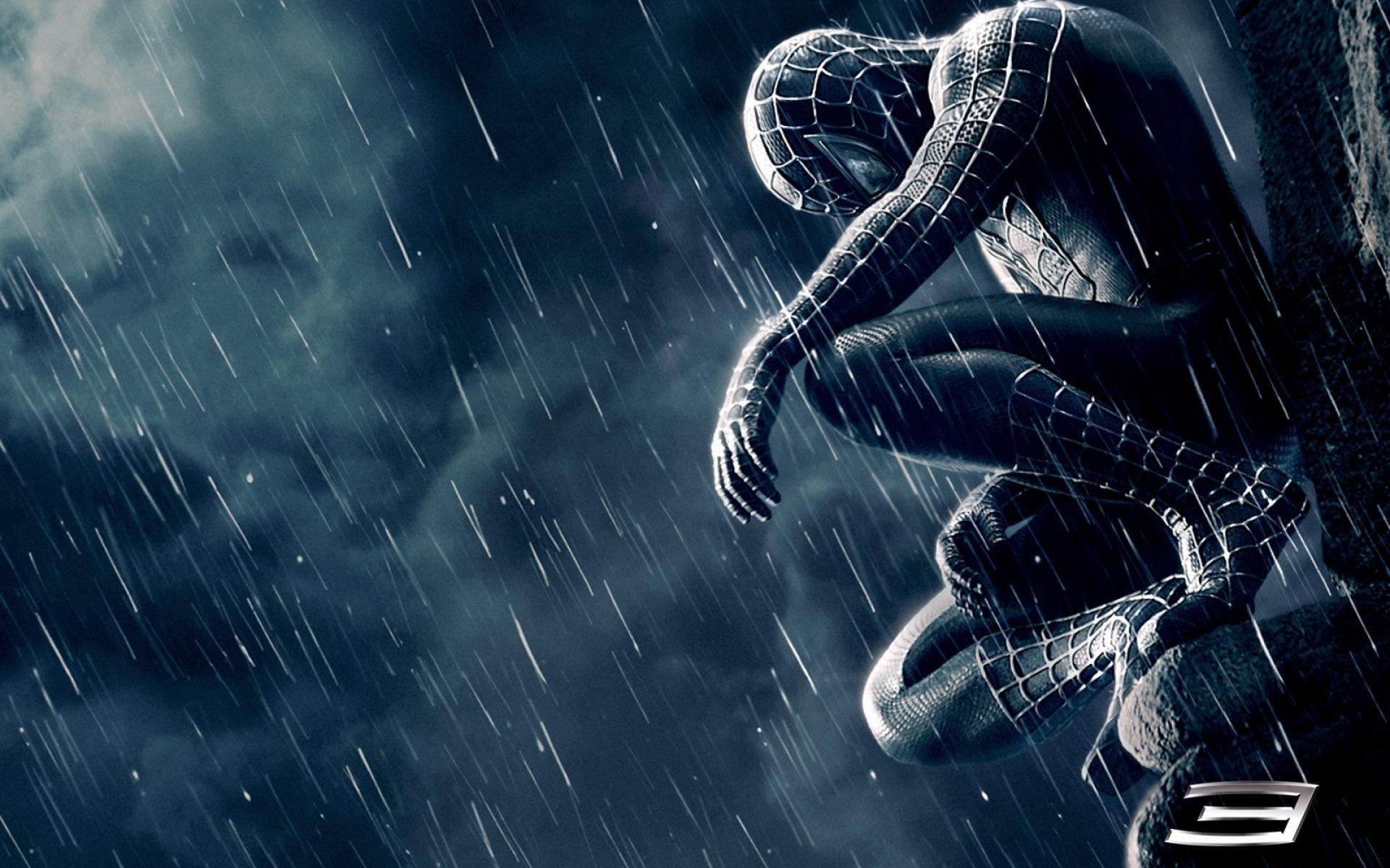 Black Rain Spider Man Sad Spiderman 3 Wallpaper