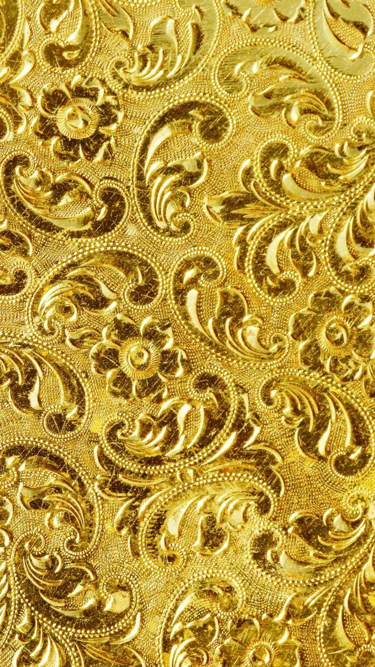 Pattern Gold (750x1334) Wallpaper