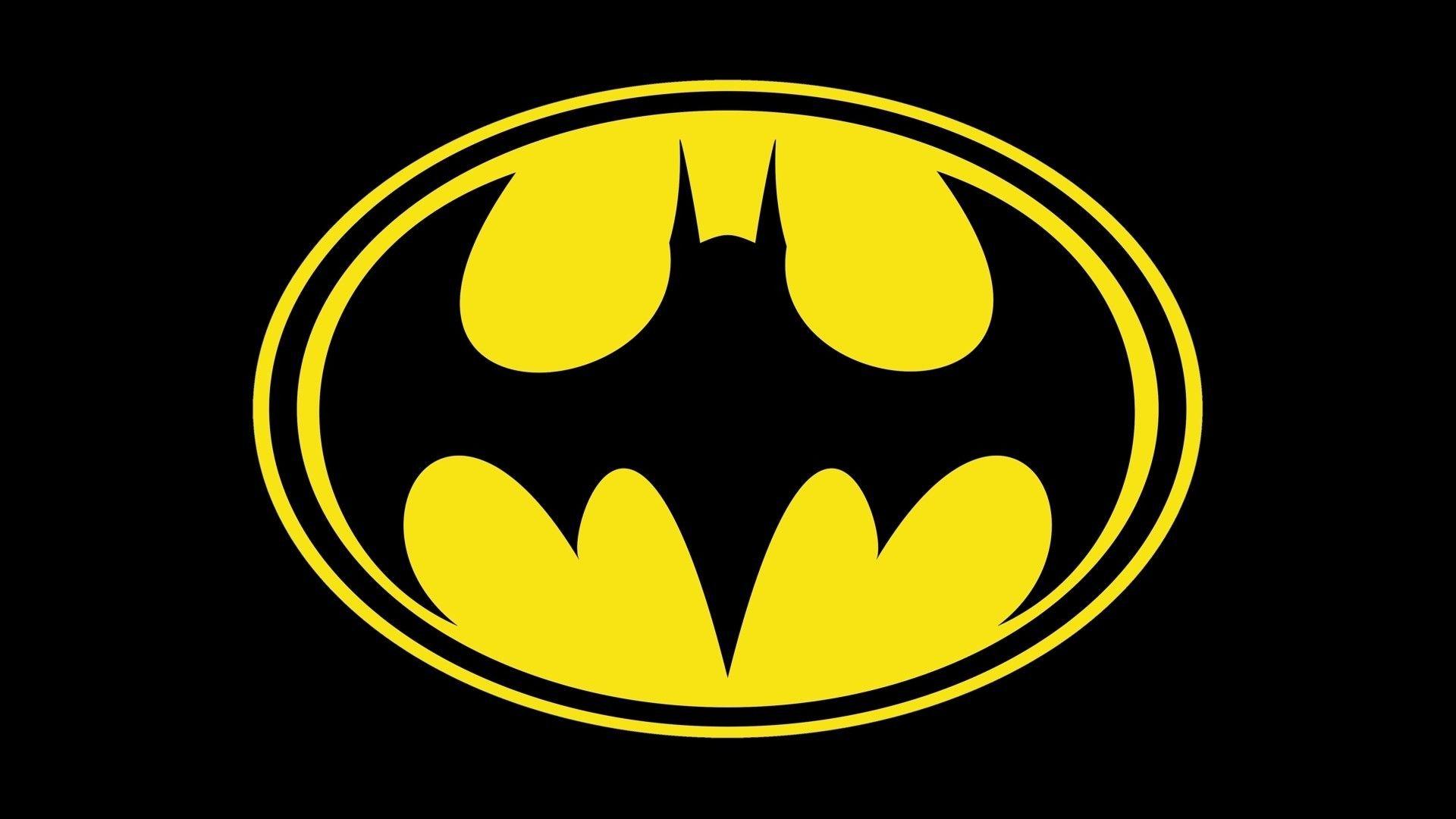 Wallpaper, 1920x1080 px, Batman logo, black 1920x1080