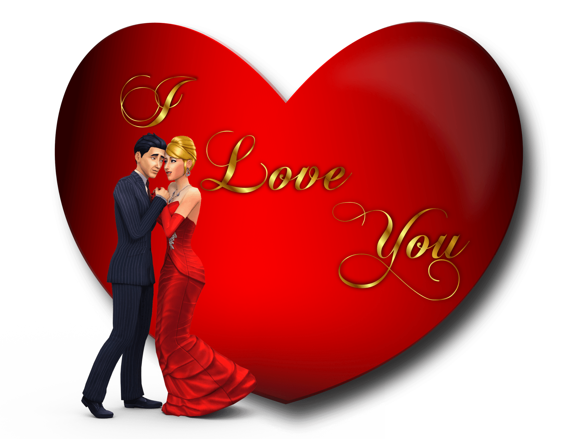 Happy Valentines Day Heart I Love You Desktop HD Wallpaper