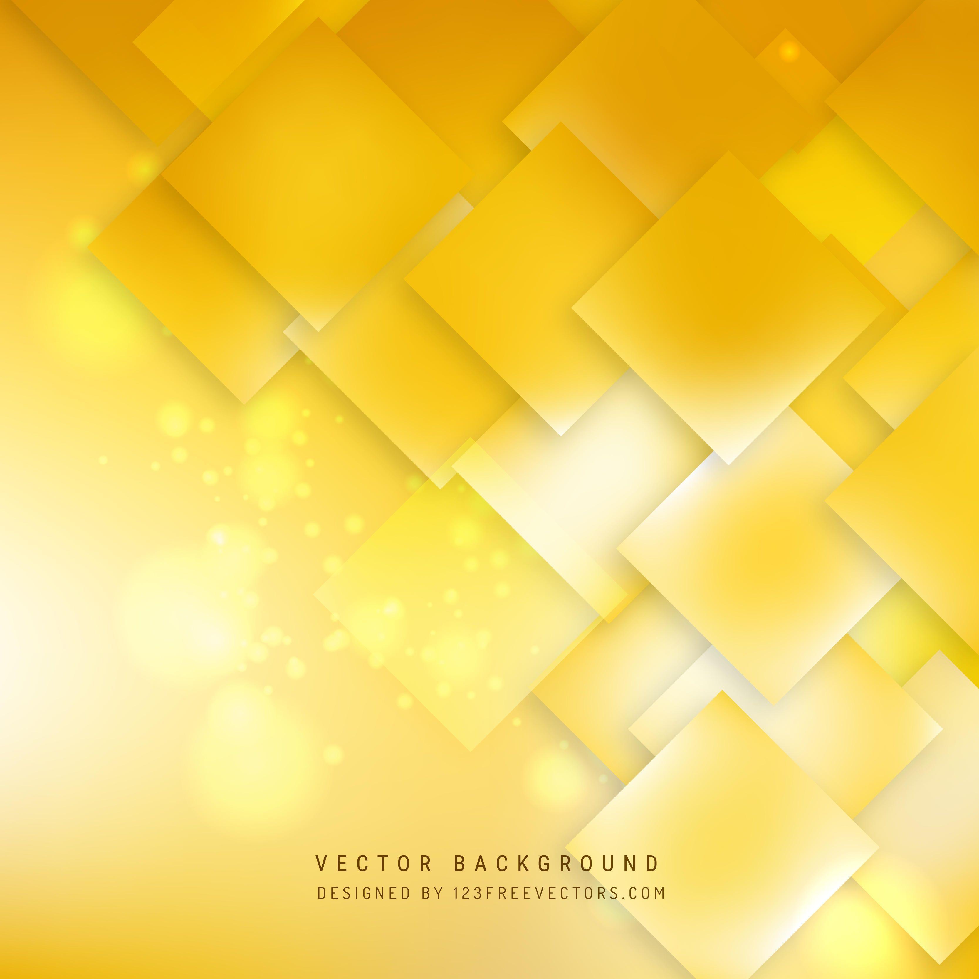 Abstract Yellow Square Background Freevectors