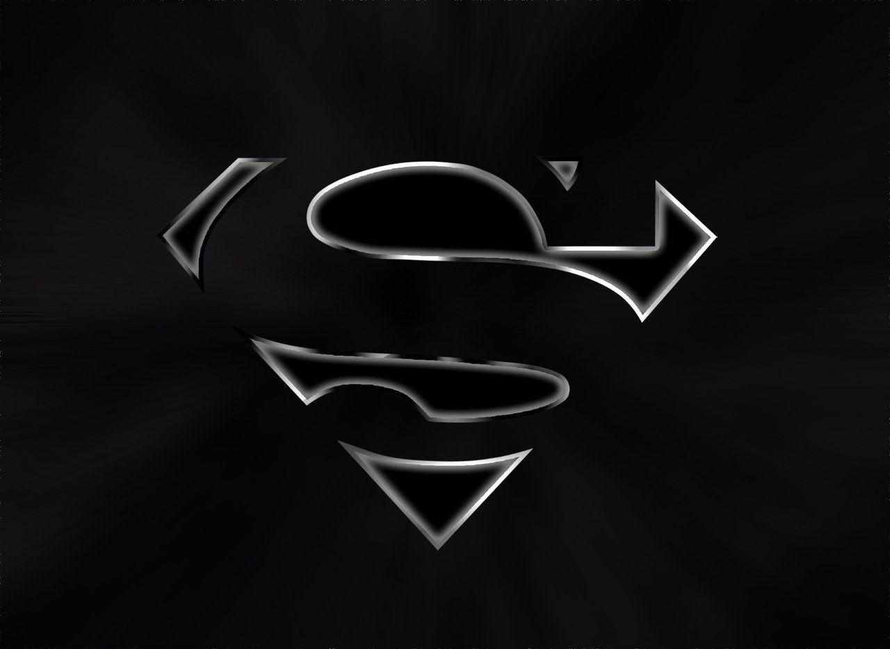 Black Superman Logo WallpaperD Wallpaper. Superman