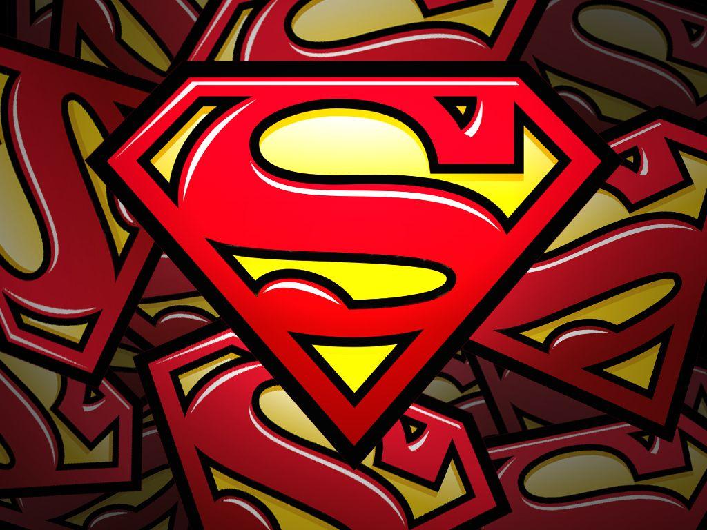 Superman with Logo Desktop HD Wallpaper 971