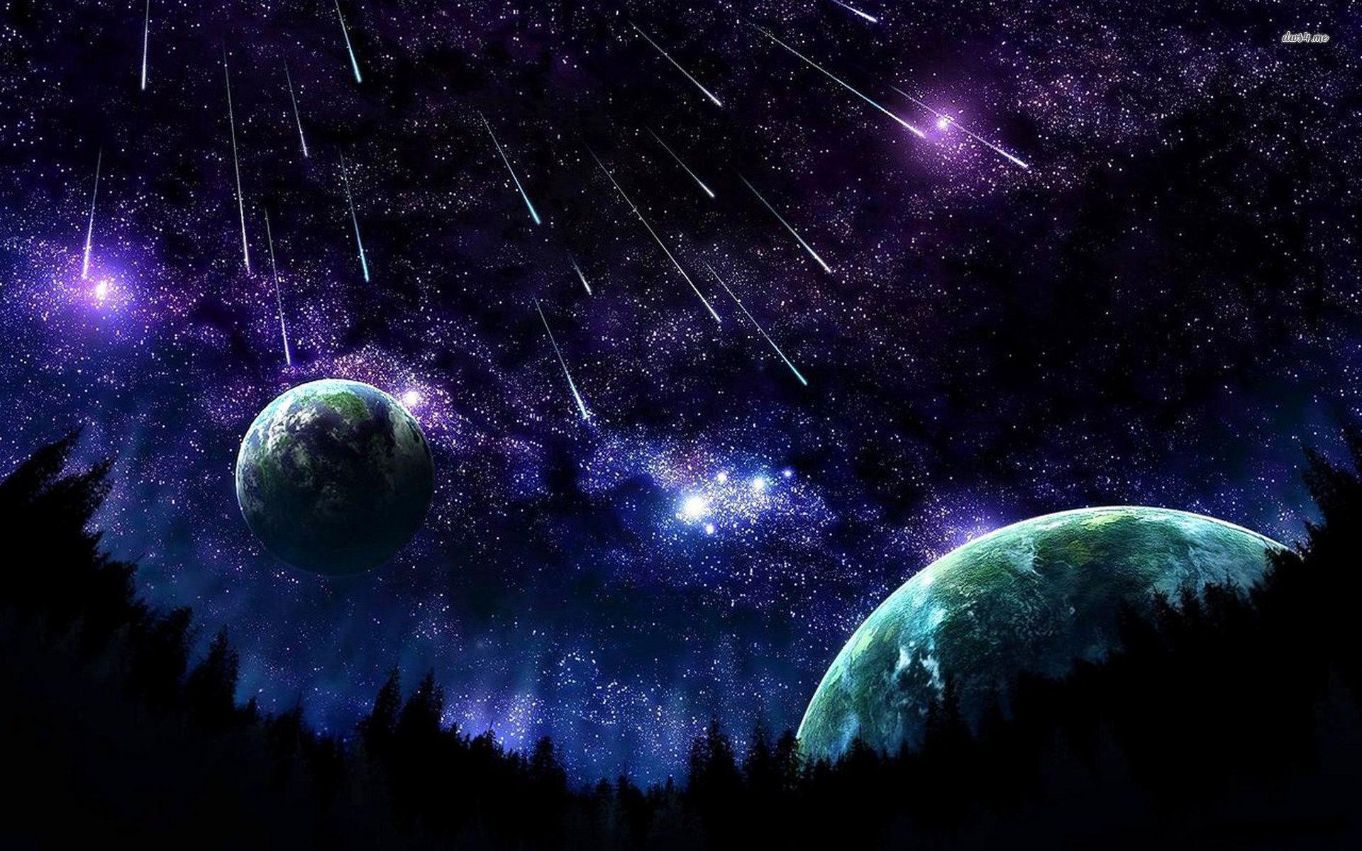 Free Night Sky Wallpaper Background