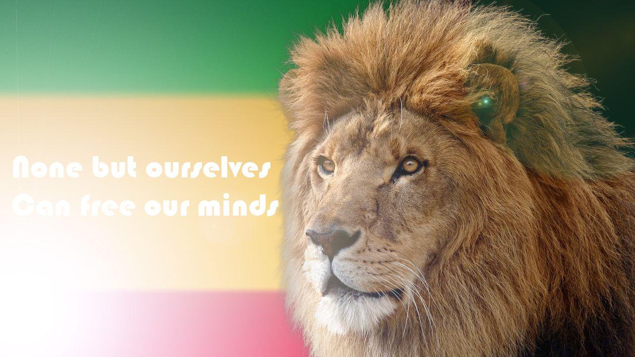 Free Creative Bob Marley Lion Wallpaper