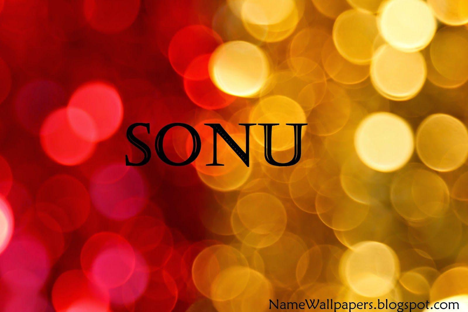 Sonu Name Wallpaper