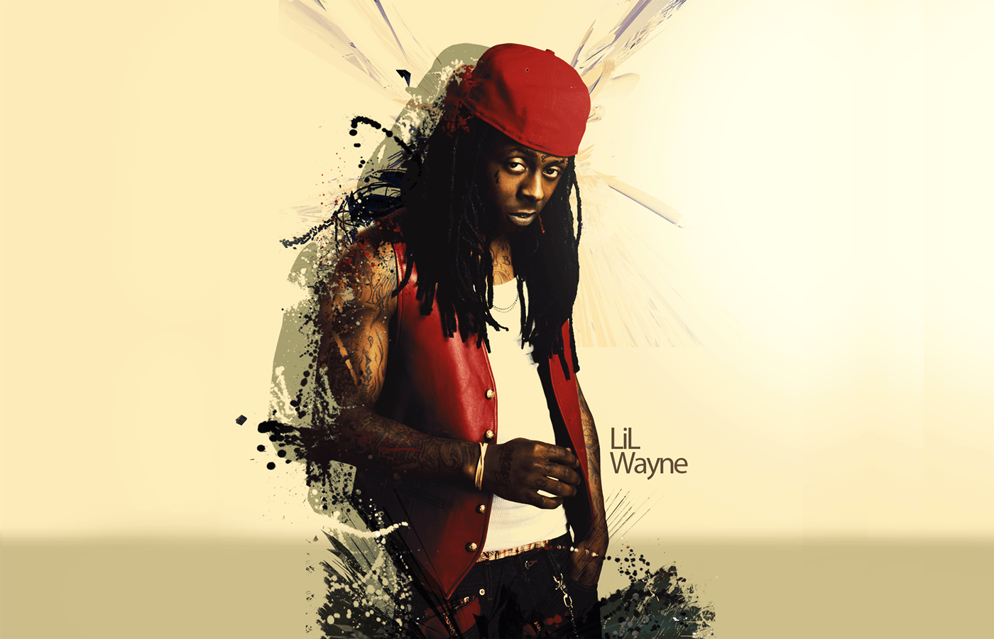 Lil Wayne Background Twitter Myspace Background. HD Wallpaper
