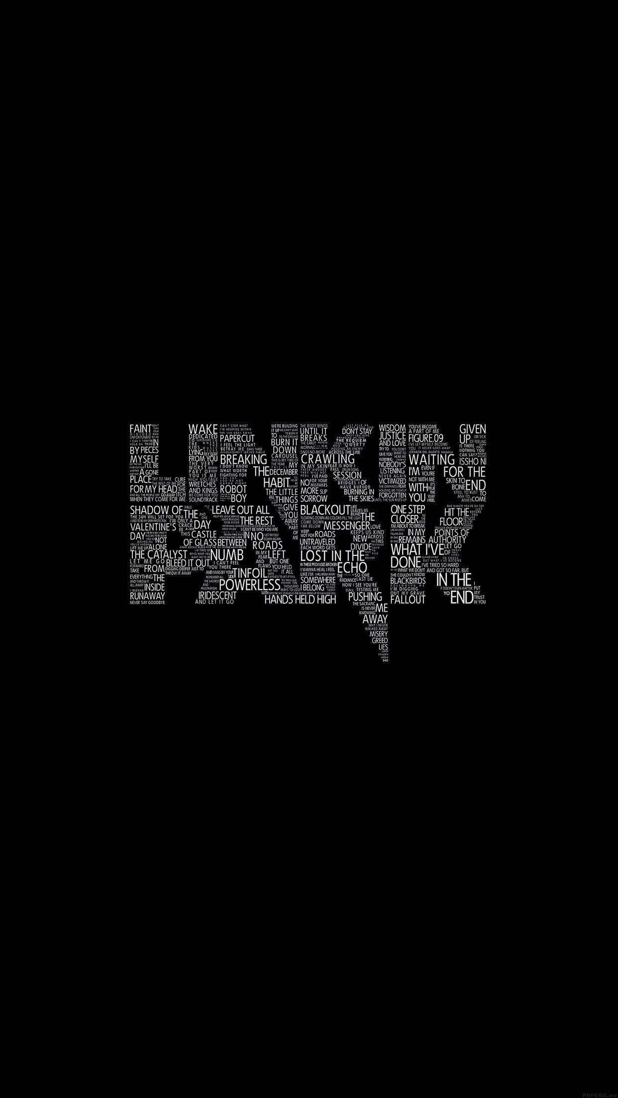 I Love Papers. linkin park dark logo music