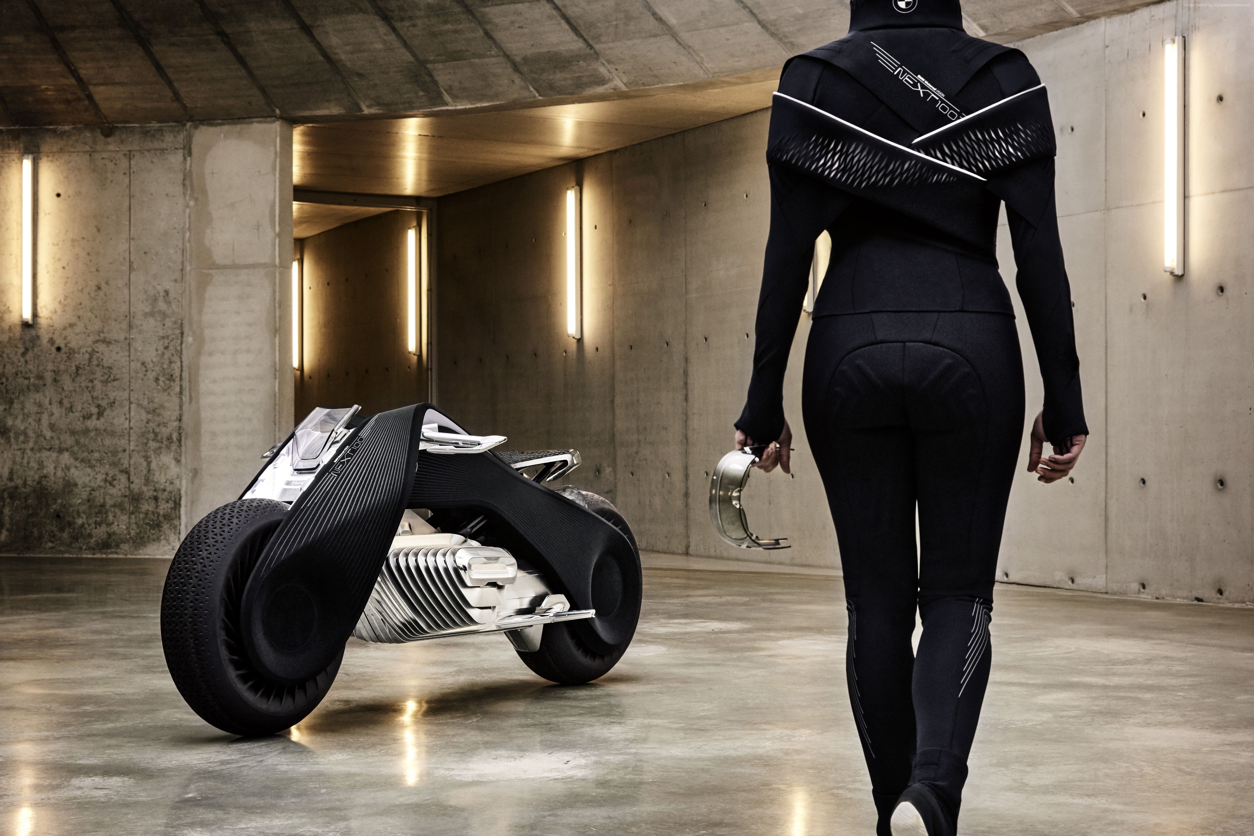 Wallpaper BMW Motorrad VISION NEXT 100, 8k, HD wallpaper, concept