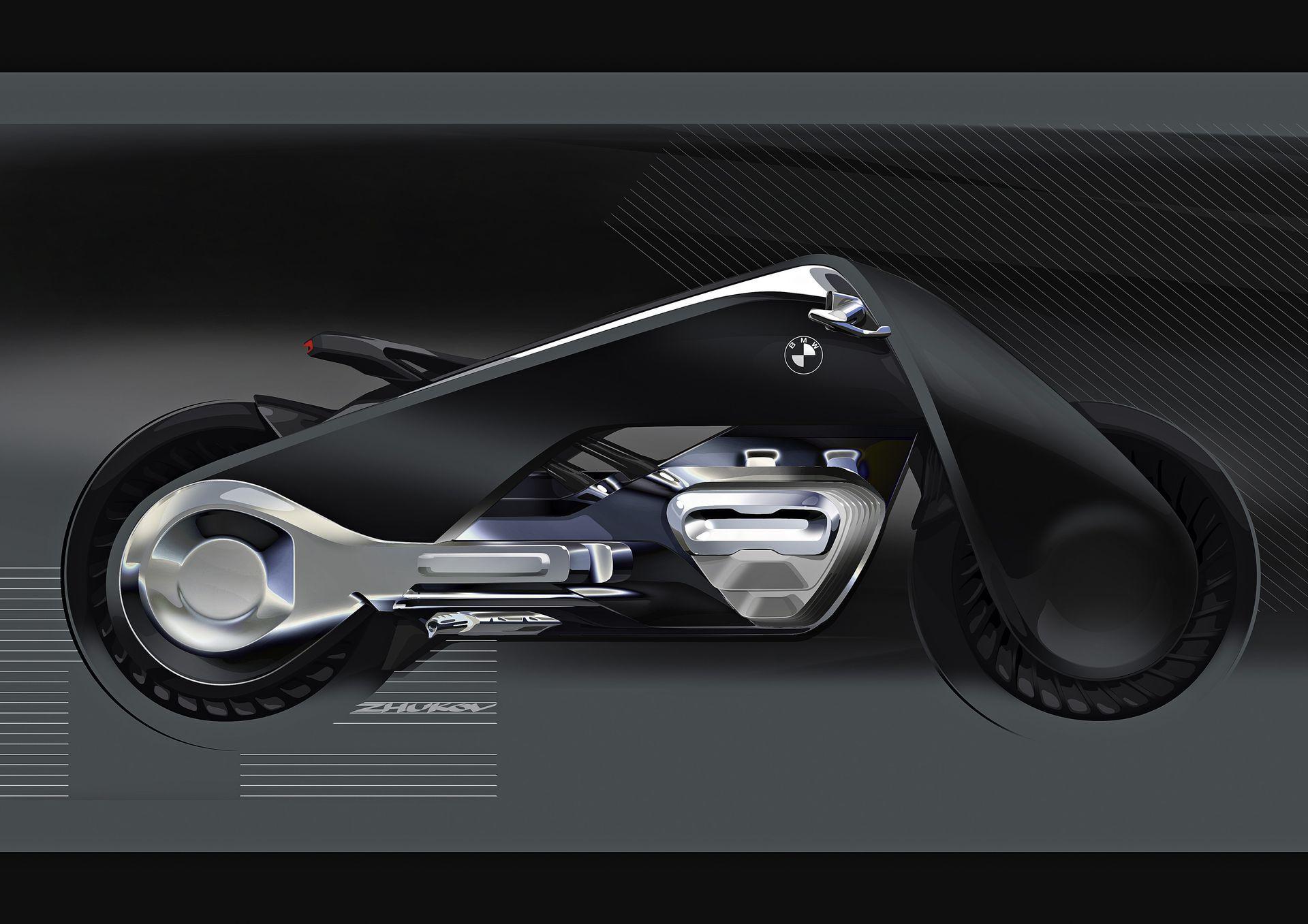 BMW VISION NEXT 100 Self Balanced Electric Motorcycle Unveiled
