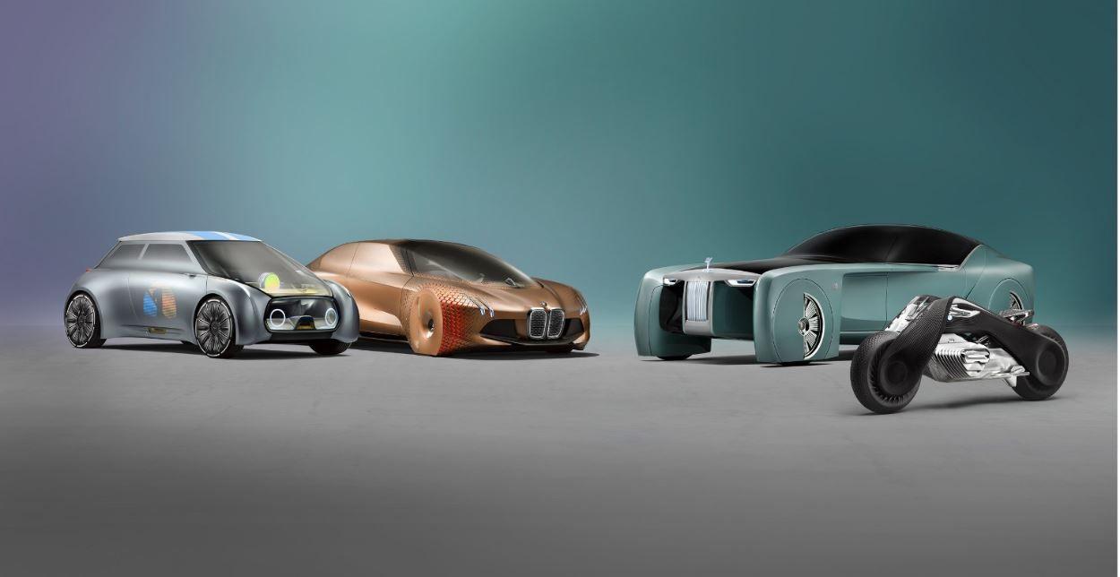 Futuristic BMW Motorrad and the VISION NEXT 100 Vehicles. AutoGeeze