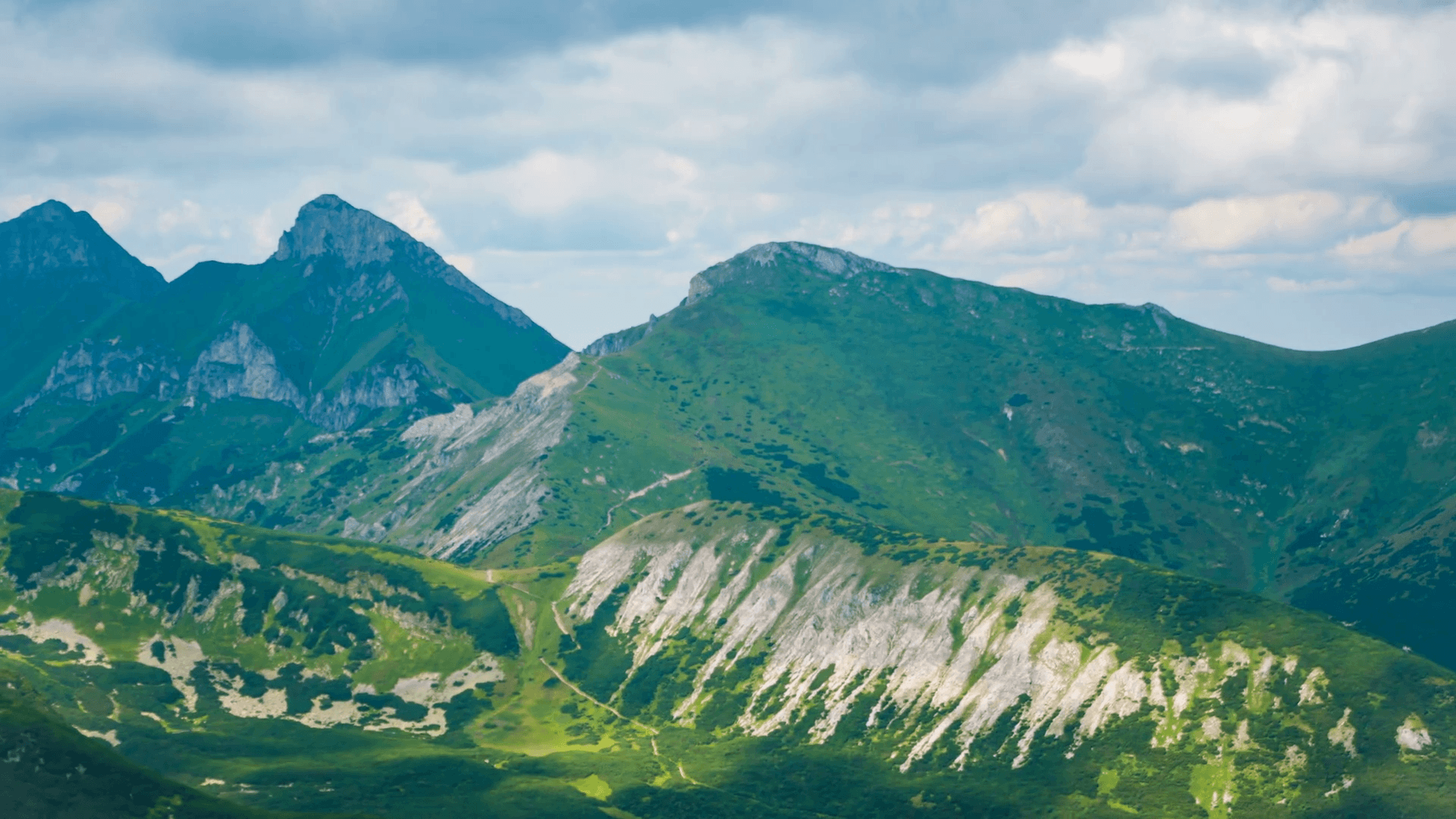 Timelapse in High Tatras National Park, Slovakia Stock