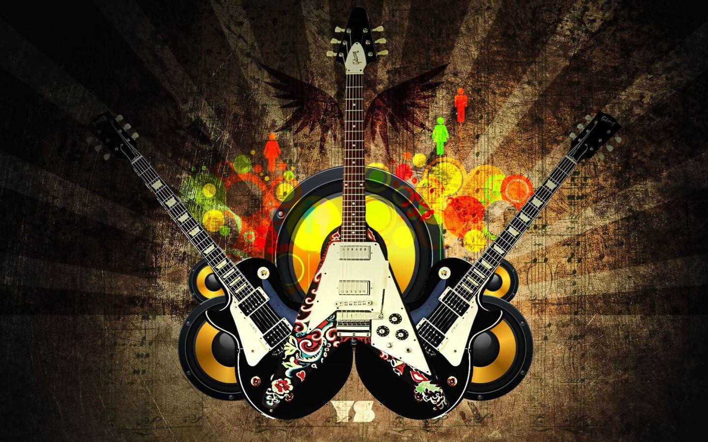 Abstract Guitar Wallpaper Photo