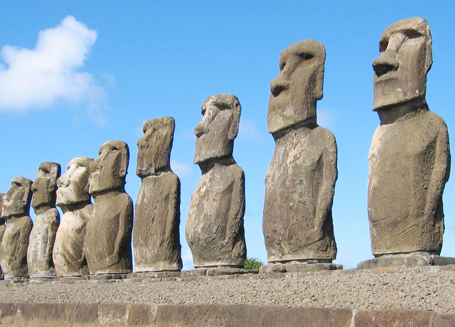 Easter Island Moai Statues. Statues. Easter island