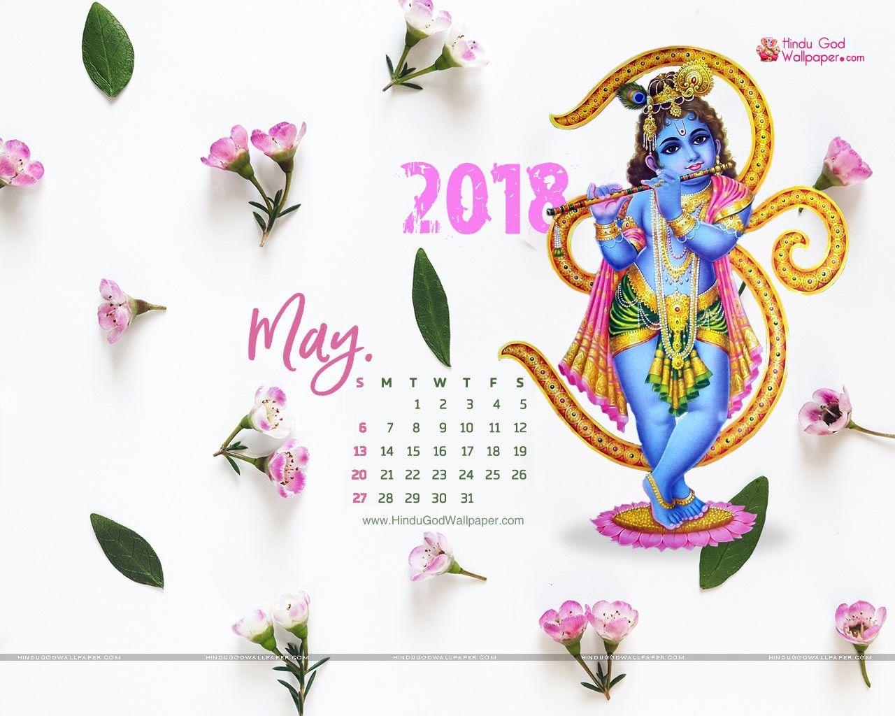 May 2018 Desktop Calendar Wallpaper & HD Background Free Download