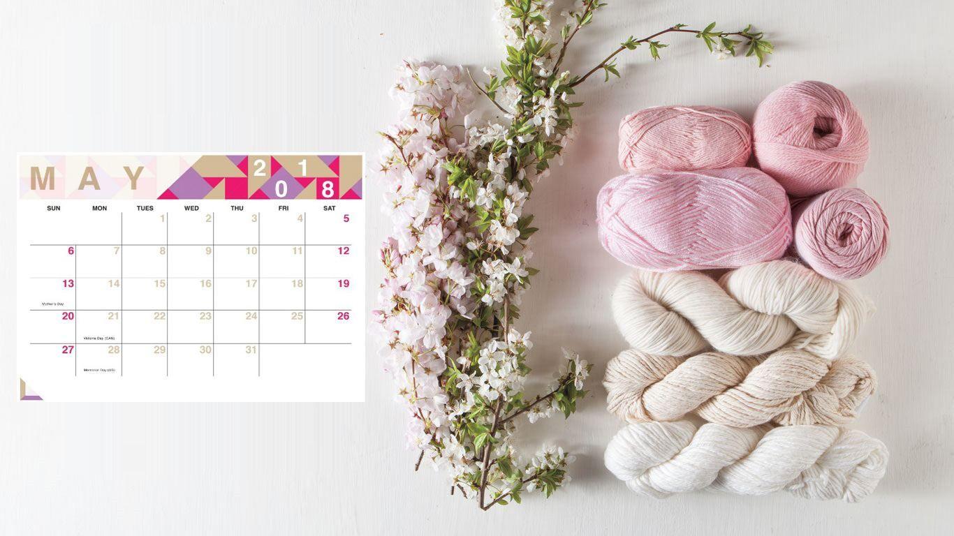May 2018 Desktop Calendar Calendar Wallpaper