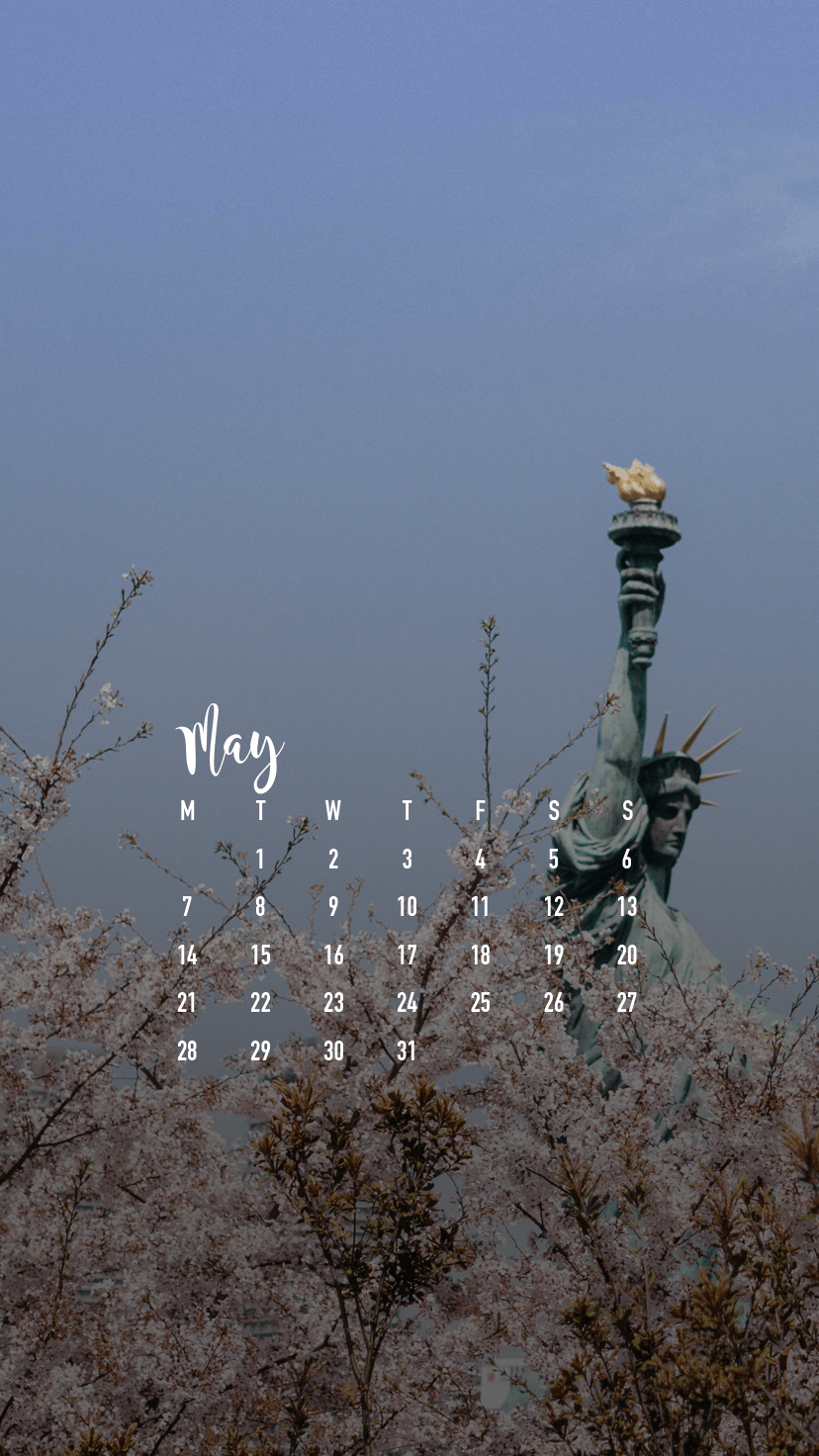 Free 2018 calendar wallpaper for your phone