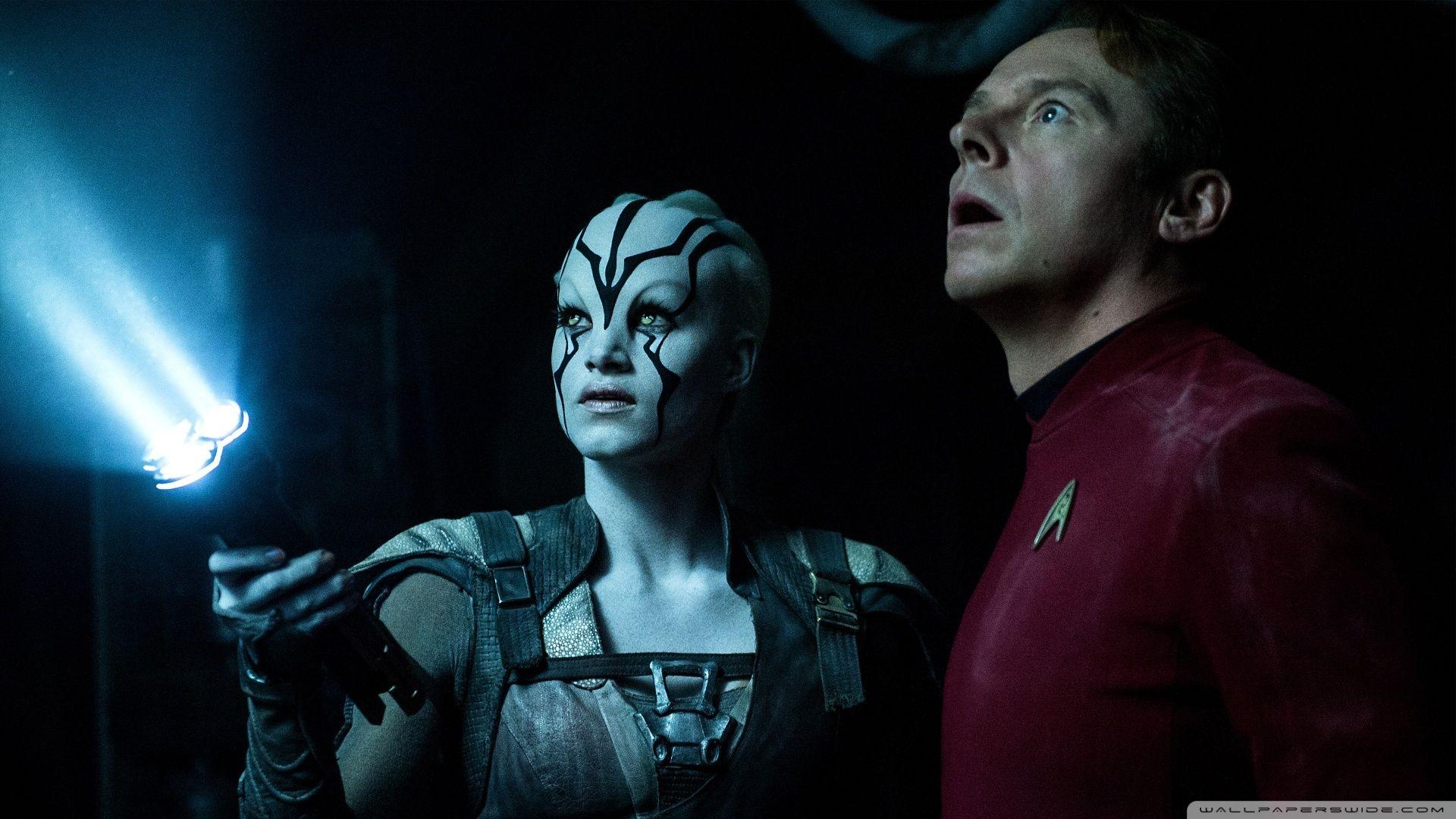 Star Trek Beyond Sofia Boutella Simon Pegg ❤ 4K HD Desktop