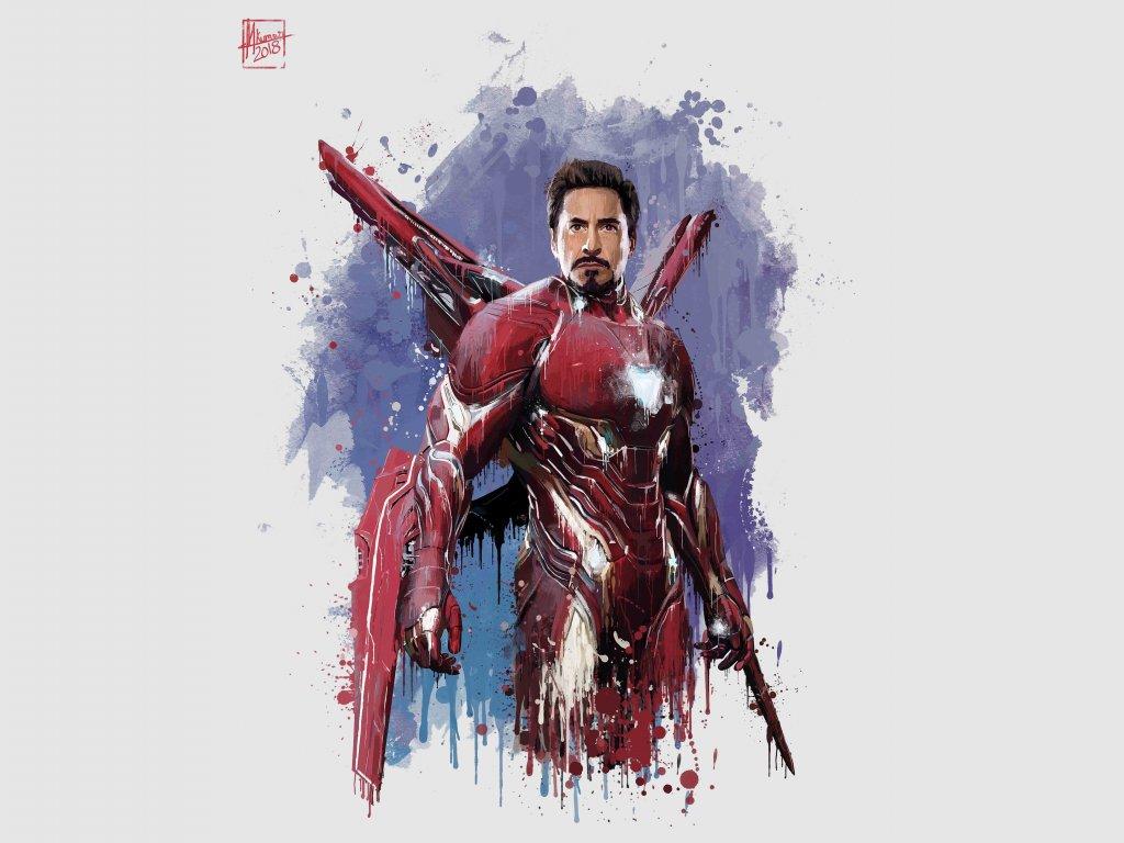 Desktop wallpaper iron man, new suit, avengers: infinity war