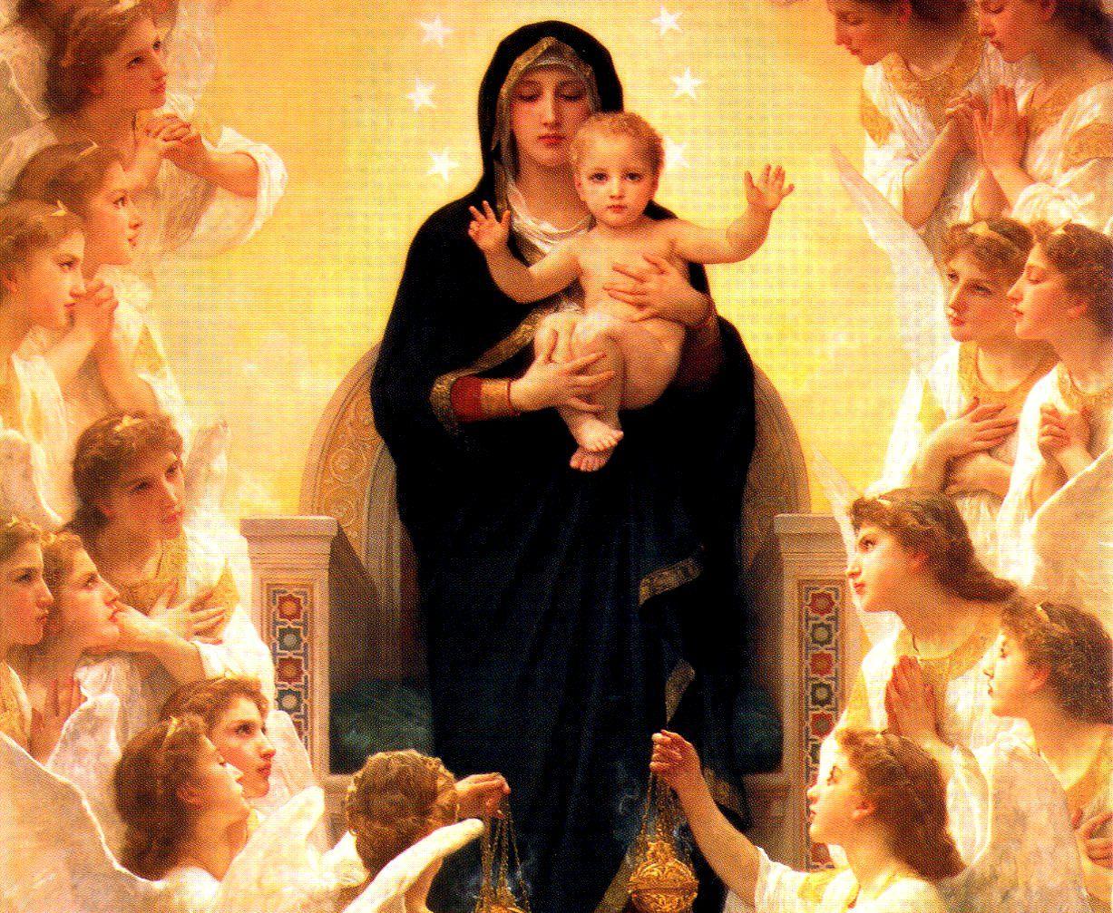 Mother Mary caring child Jesus Picture. Free Christian Wallpaper