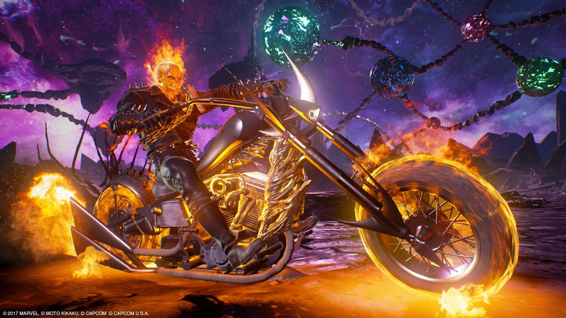 HD Ghost Rider Burning Bike MvC: Infinite
