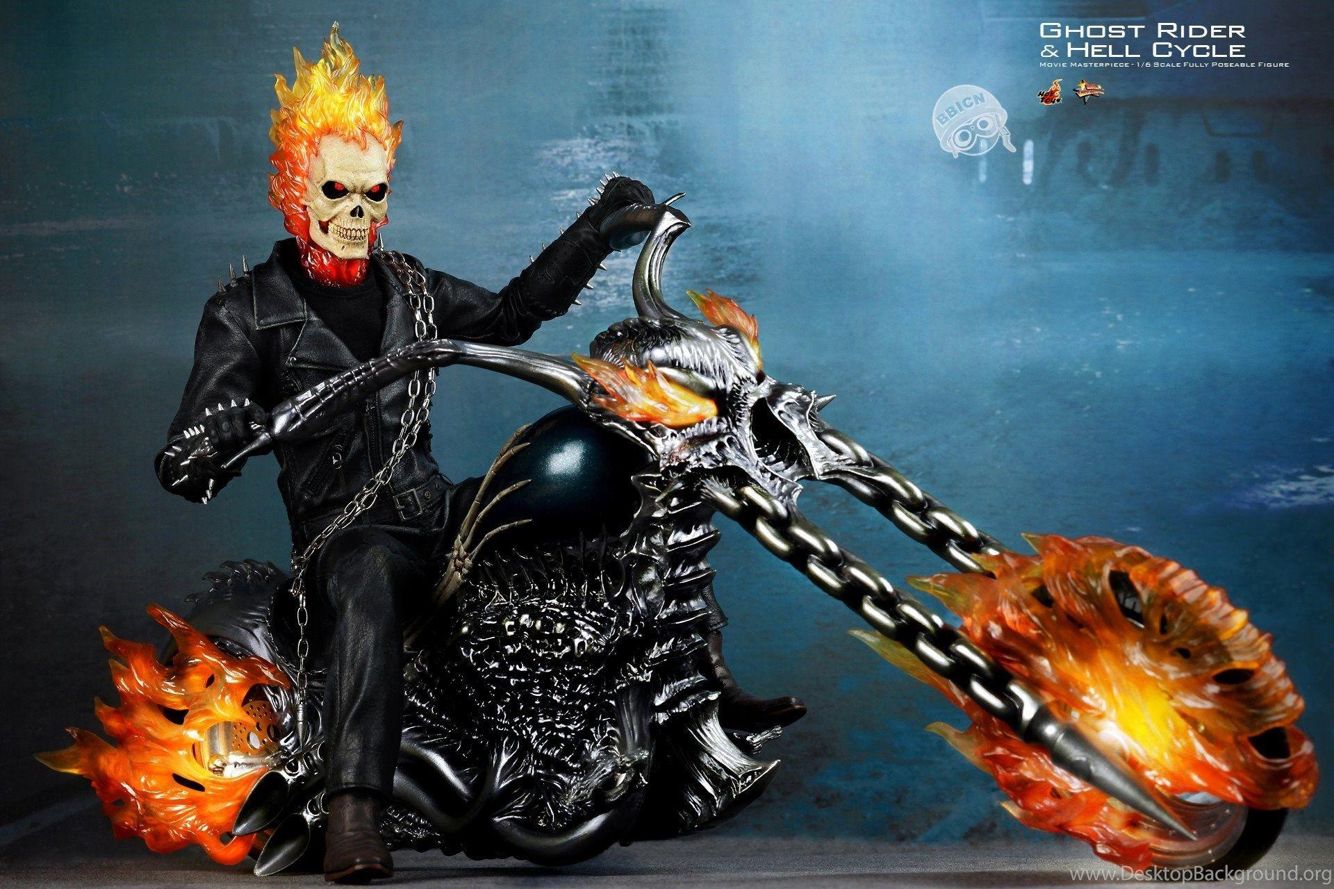 Justpict.com Ghost Rider Wallpaper Bike Desktop Background