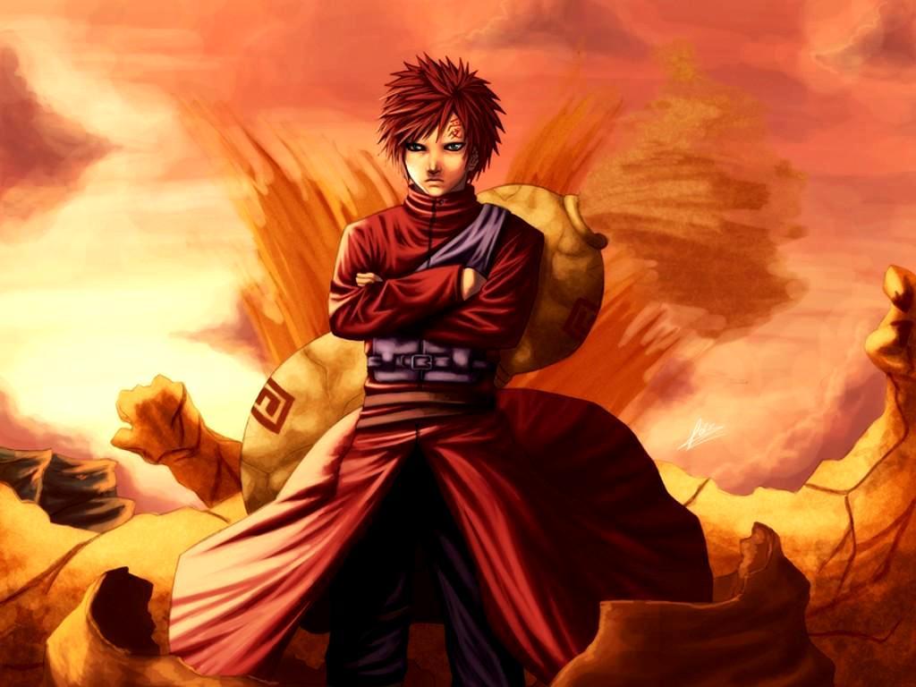 Graphic wallpaper of Gaara HD wallpaper