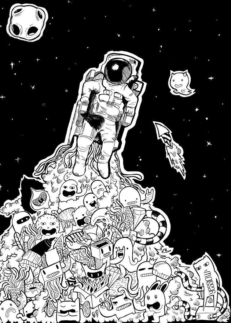 Interstellar doodle art