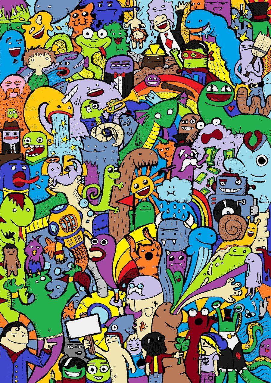 doodle. צבעונילי