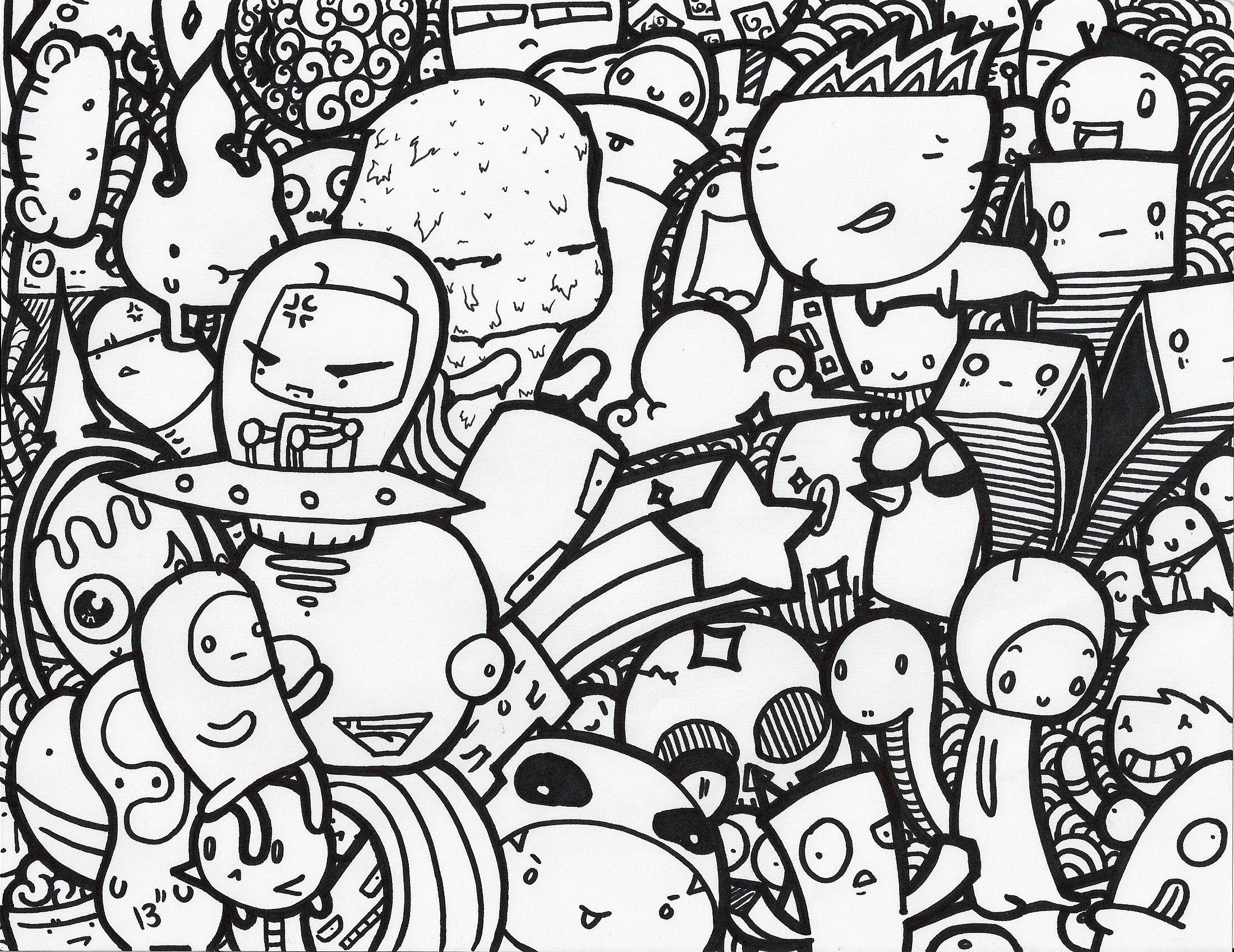 Doodle Art Wallpapers Wallpaper Cave