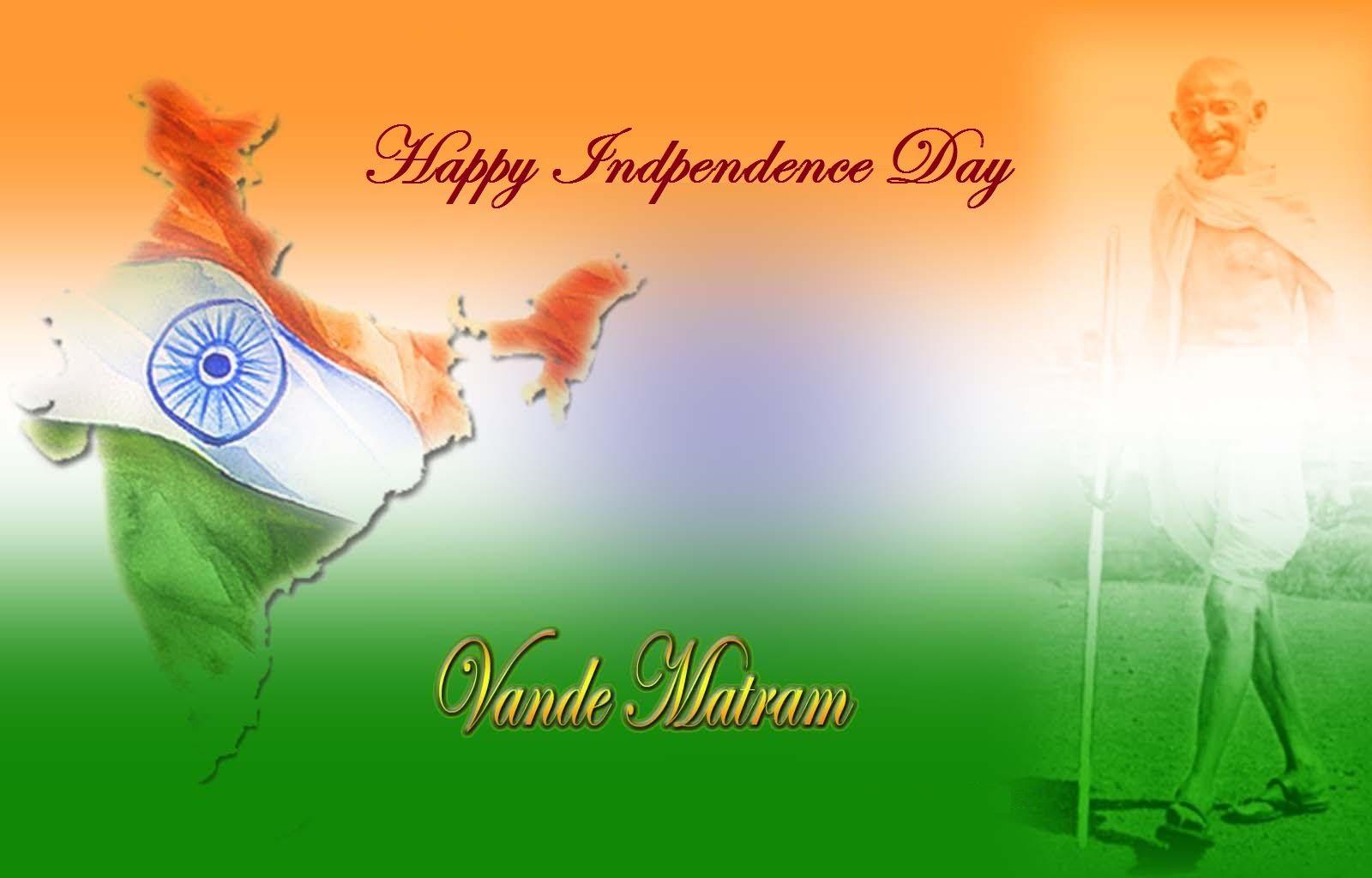 Vande Mataram Hand Colored Happy Independence Day Photo