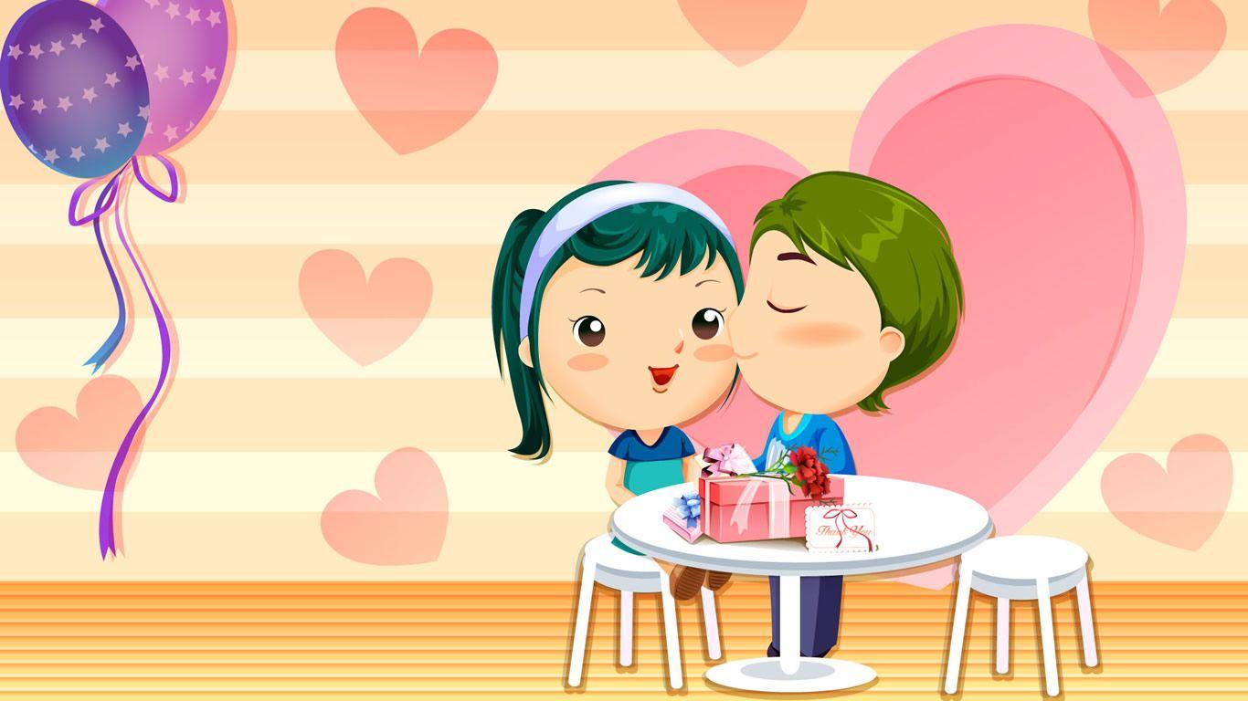 Cartoon Love Couples 16292 HD Wallpaper. Cartoon wallpaper, Cute