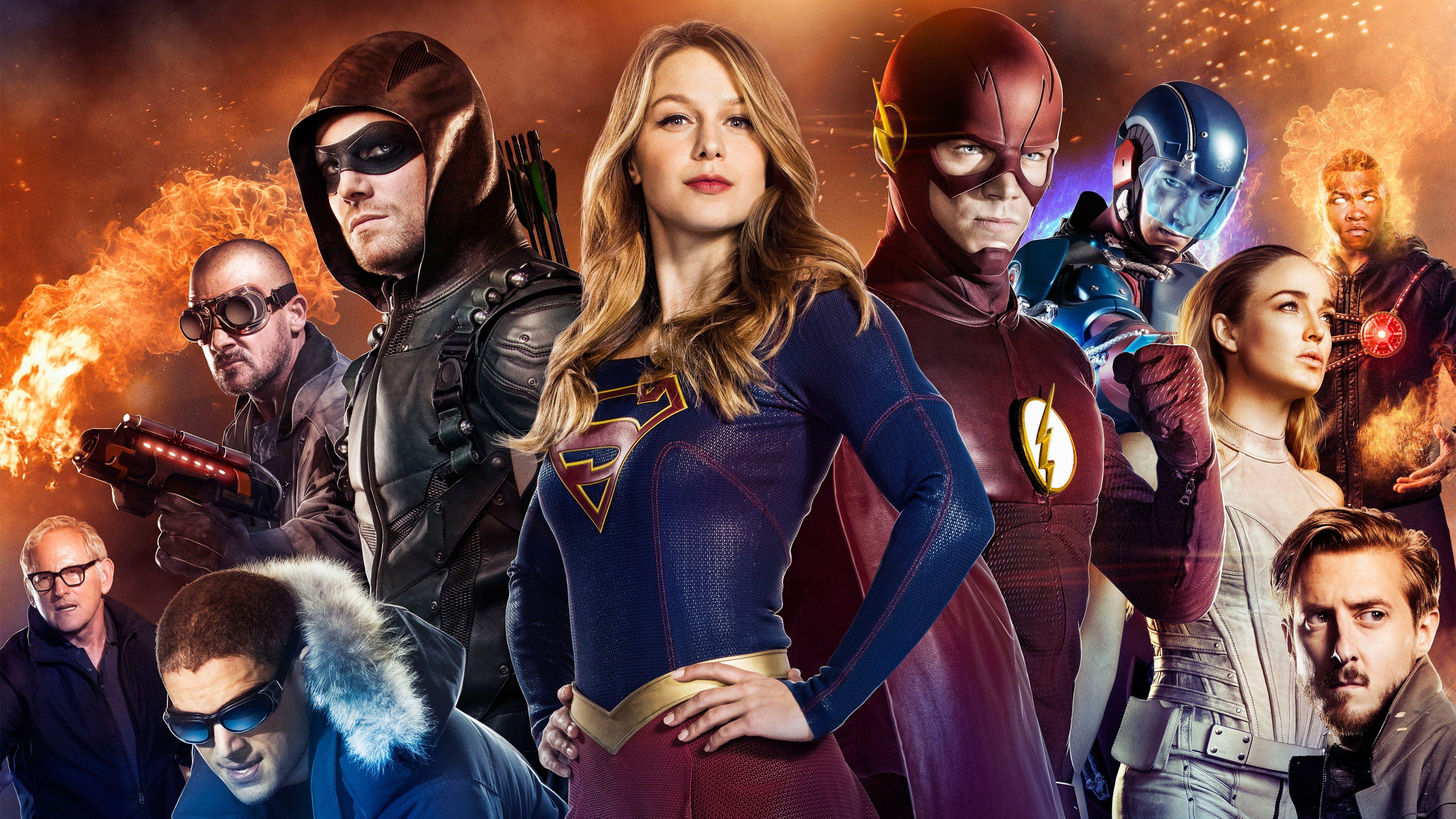 Wallpaper Arrow, Supergirl, The Flash, Legends of Tomorrow, DC