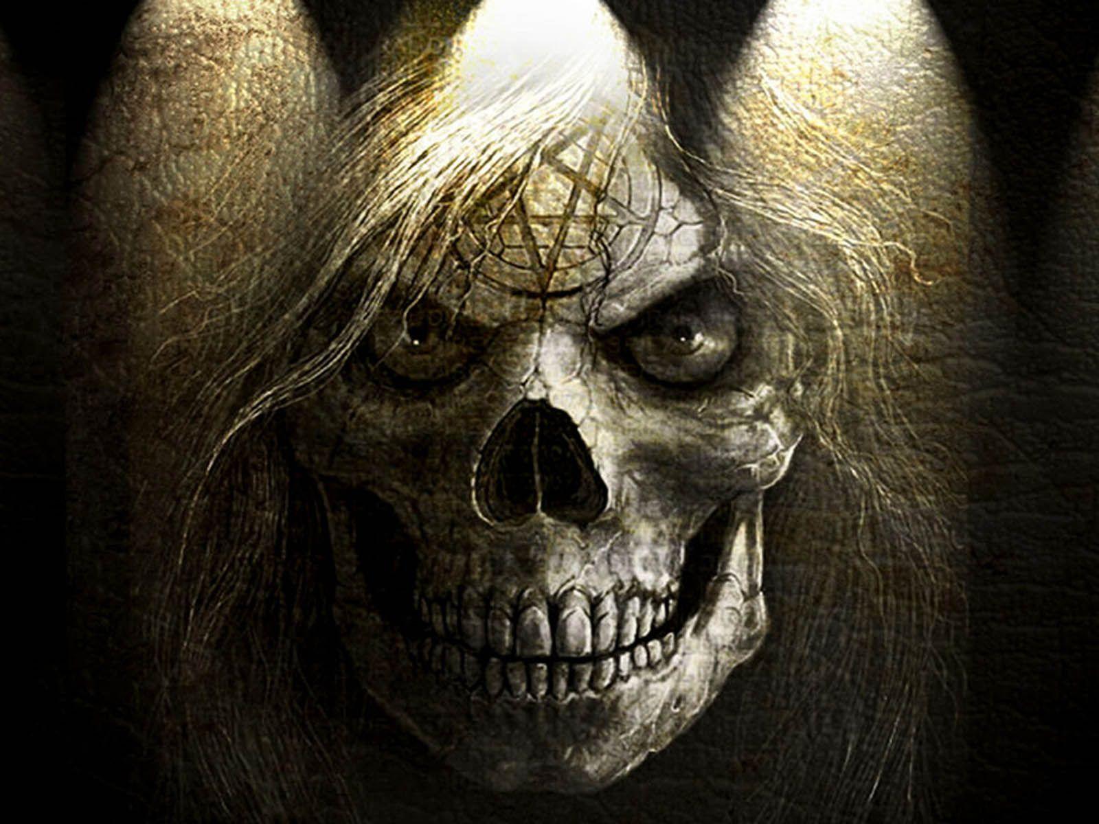 wallpaper: Horror Skull Wallpaper