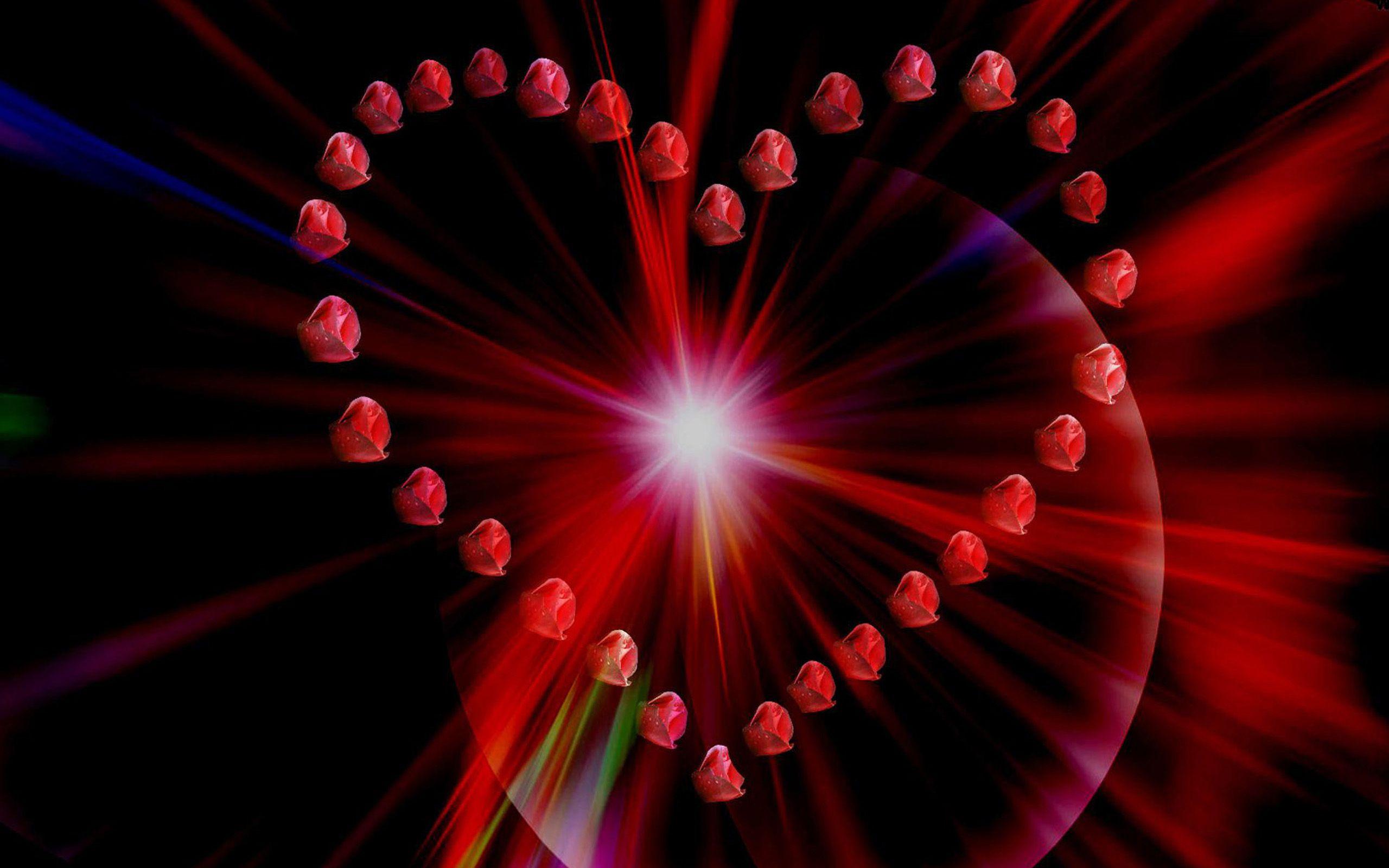 Roses Heart Fantasy Wallpaper HD 2560x1600, Wallpaper13.com