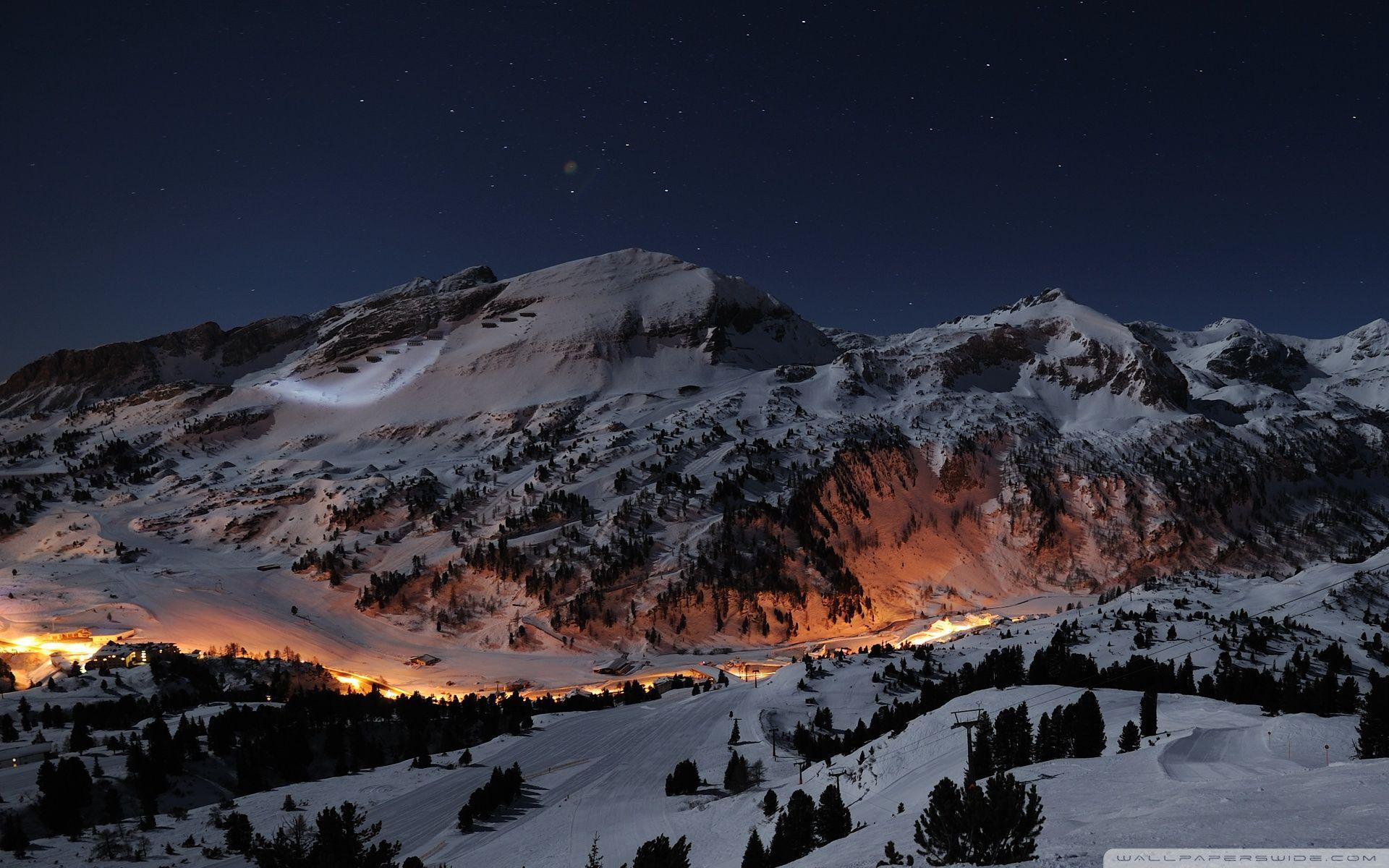Beautiful Night Winter ❤ 4K HD Desktop Wallpaper for 4K Ultra HD
