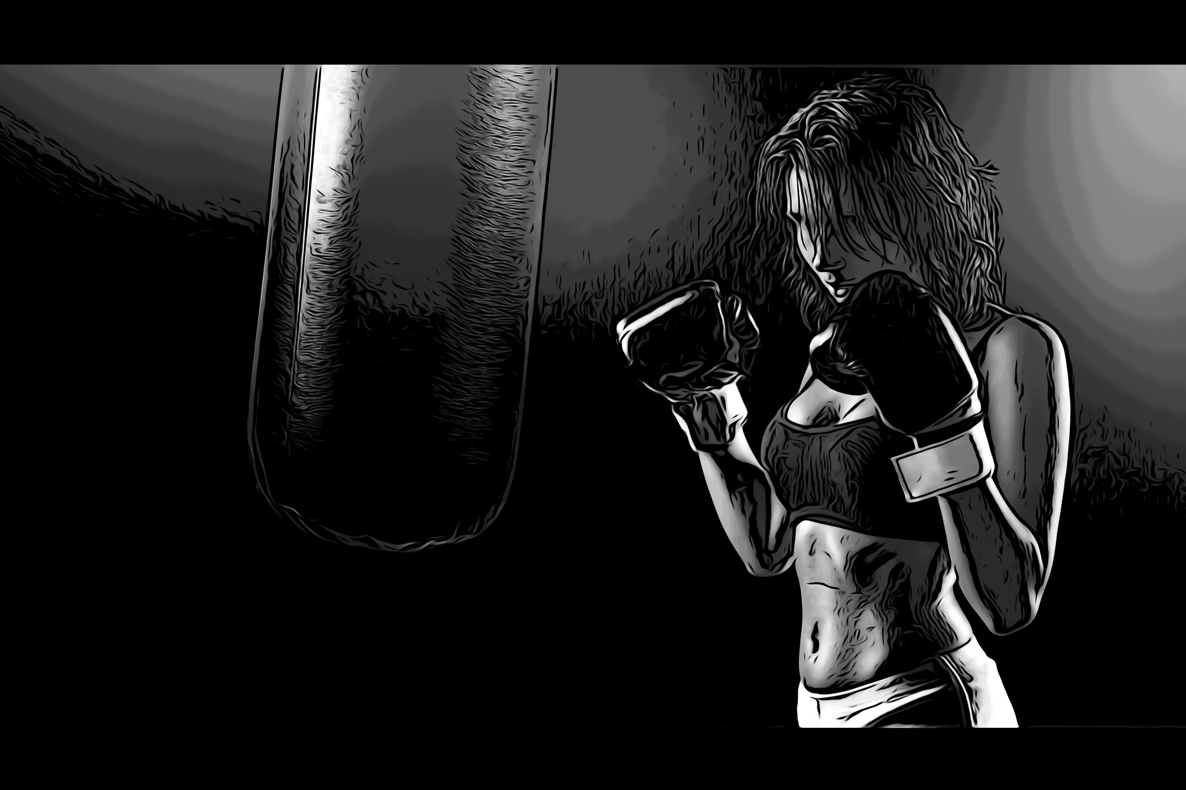 boxer women boxing sport woman Wallpaper and Free Stock