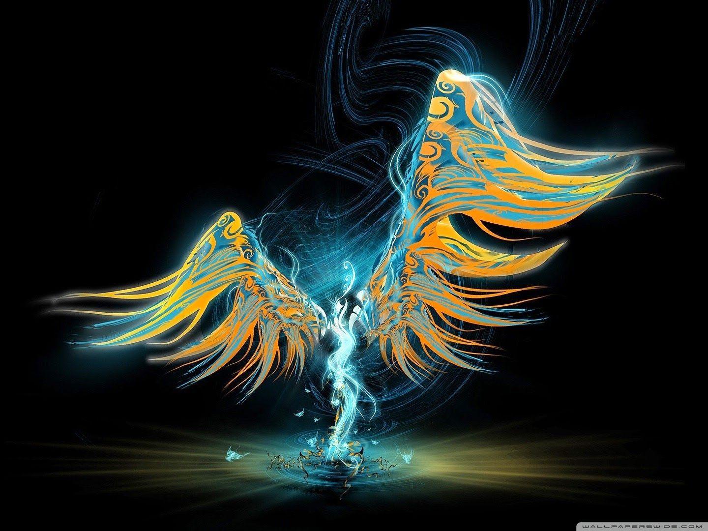 Cool Wallpaper an Angle Wings Free 4D Wallpaper
