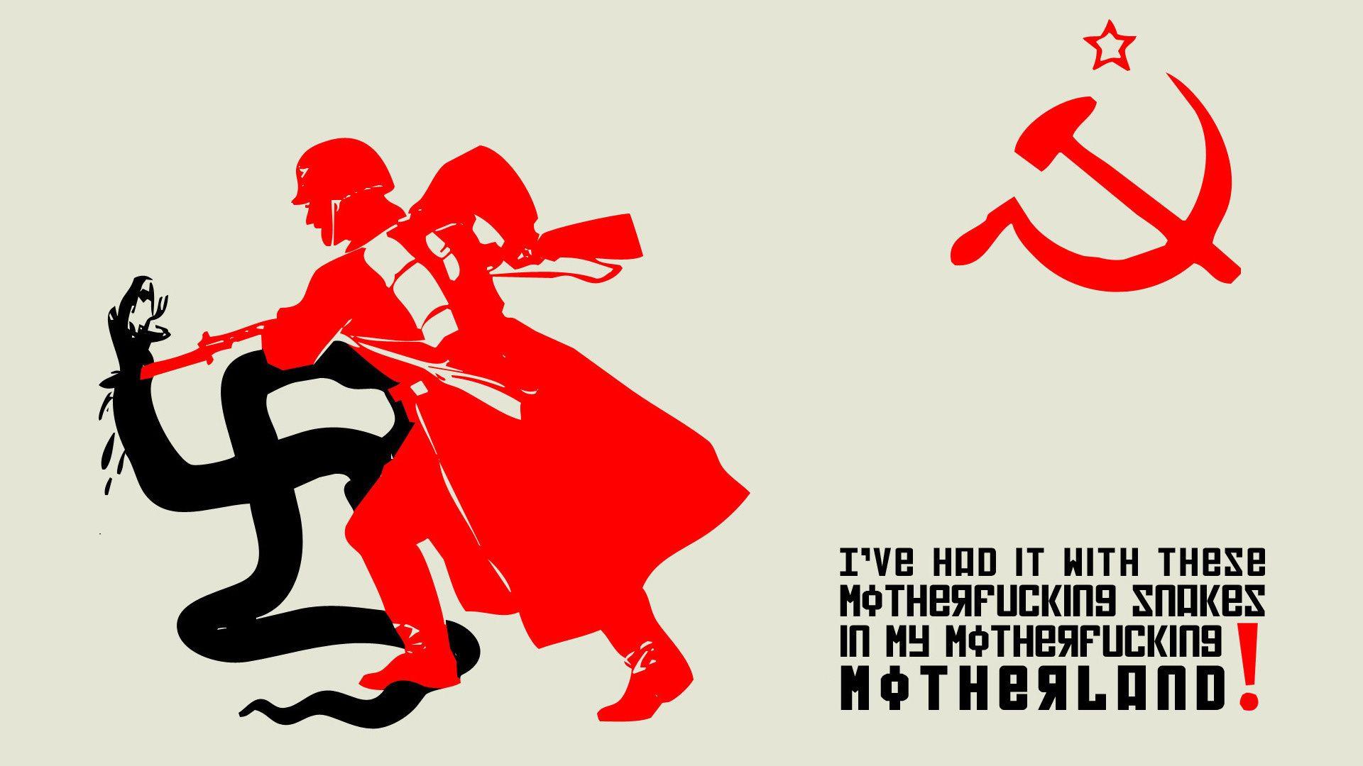 The Swastika, Hammer And Sickle, Soldiers, The Ussr