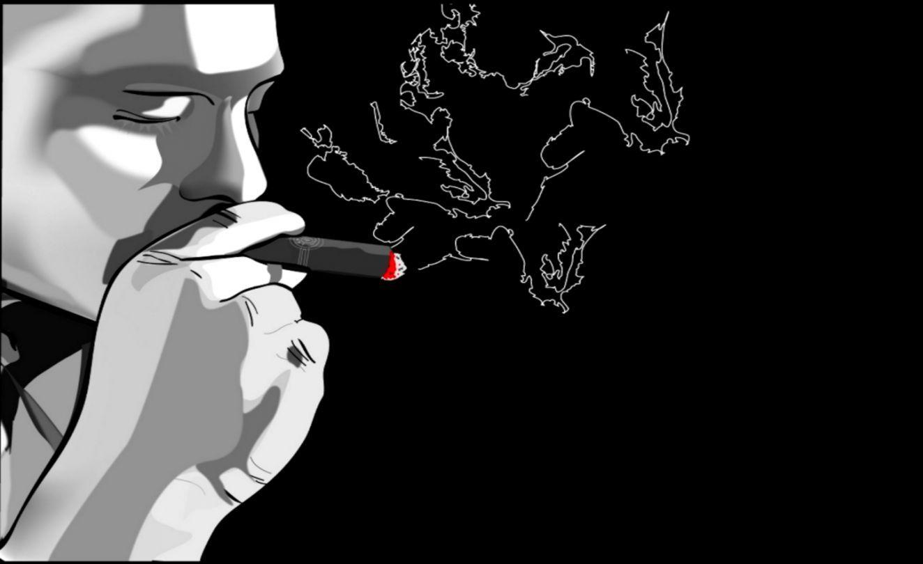 Girl Smoking Wallpaper for Desktop