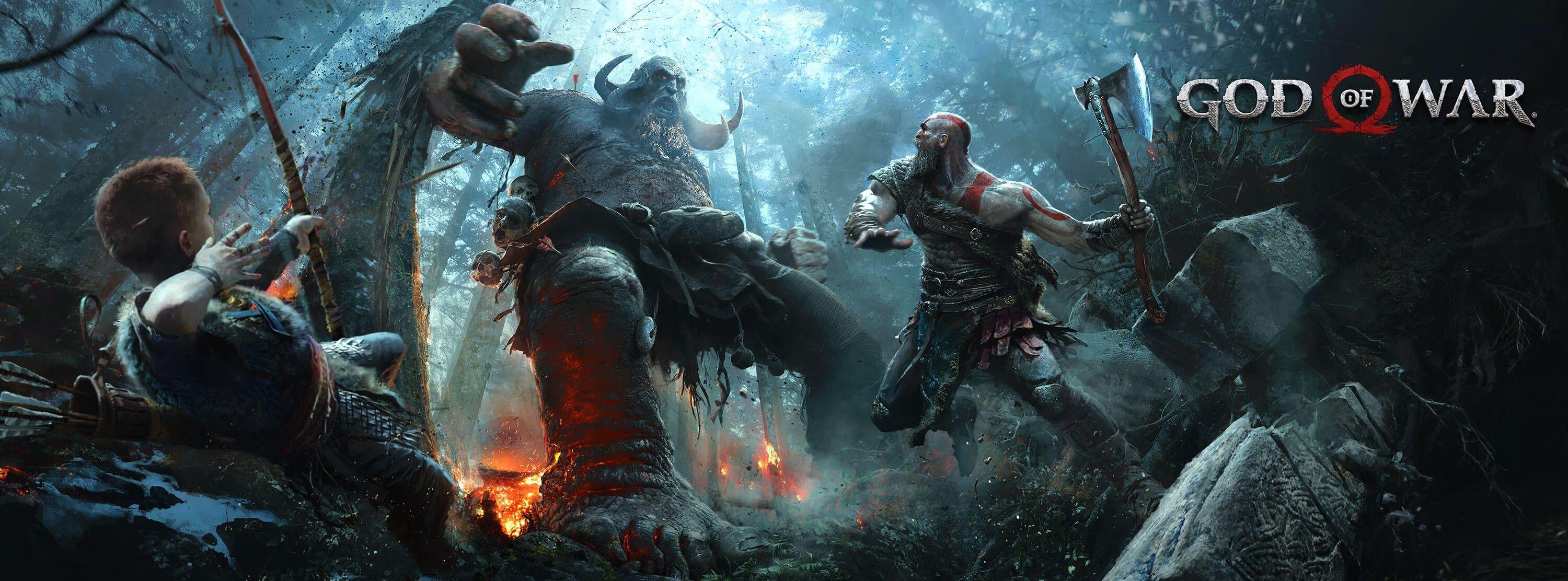 Wallpaper, video games, valhalla, mythology, God of War, Kratos