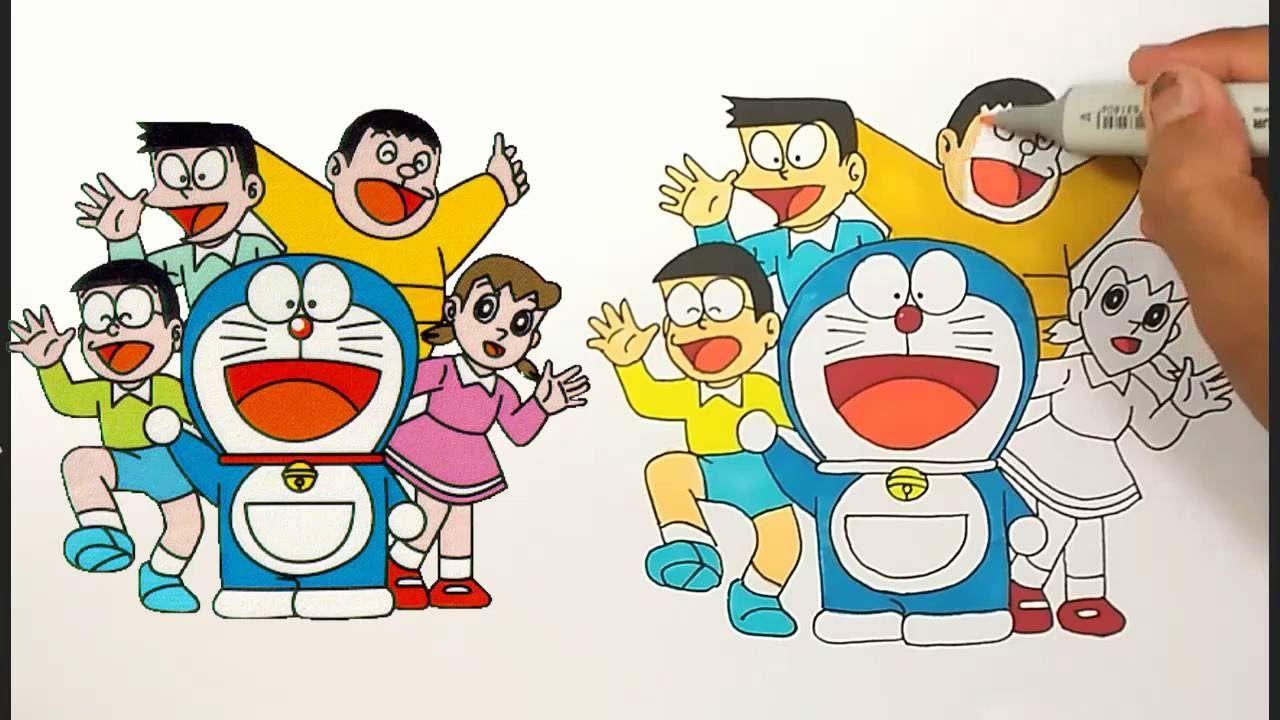 How to draw Doraemon and his family || Doraemon - YouTube